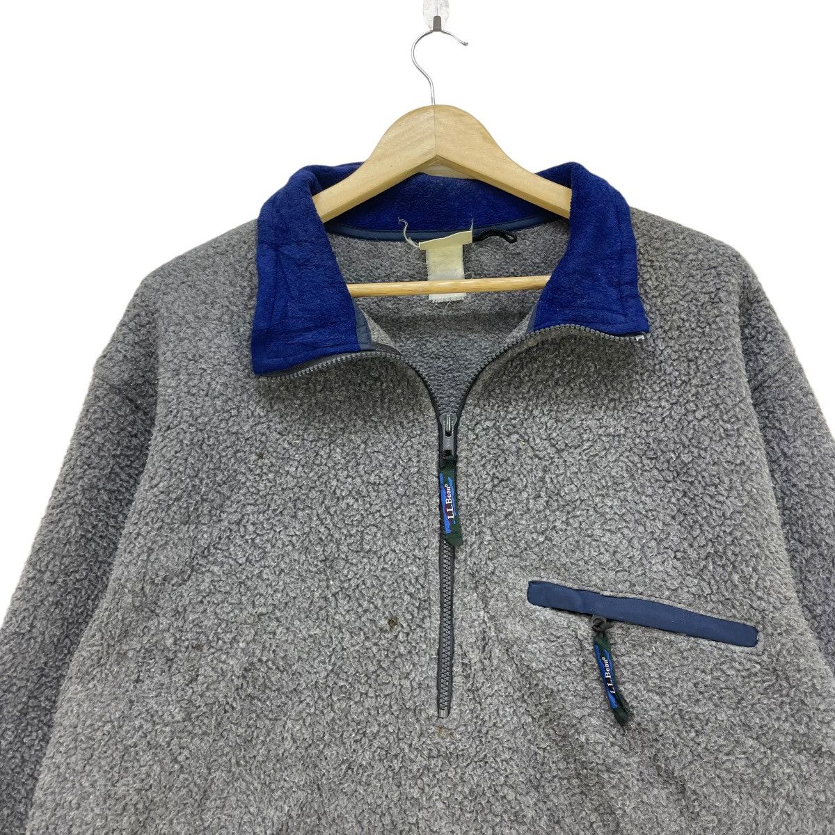L.L. Bean 💥Vintage Ll Bean Deep Pile Half Zipper Pull over Jacket Size US M / EU 48-50 / 2 - 3 Thumbnail