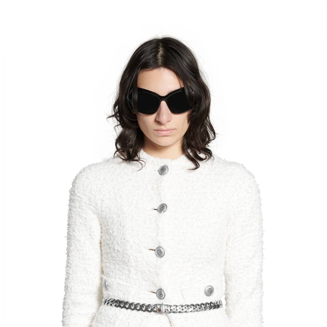 Balenciaga o1s1wg110126 Cropped Cardigan in White Size XS / US 0-2 / IT 36-38 - 5 Thumbnail