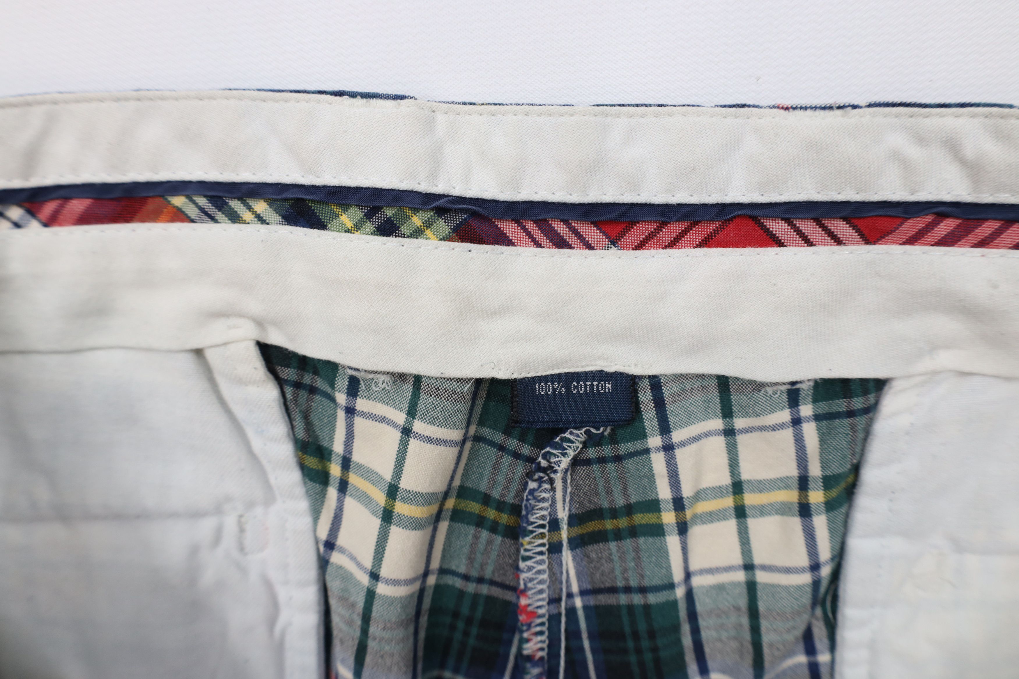 Ralph Lauren Vintage 90s Ralph Lauren Golfing Chino Shorts Cotton Plaid Size US 36 / EU 52 - 6 Thumbnail
