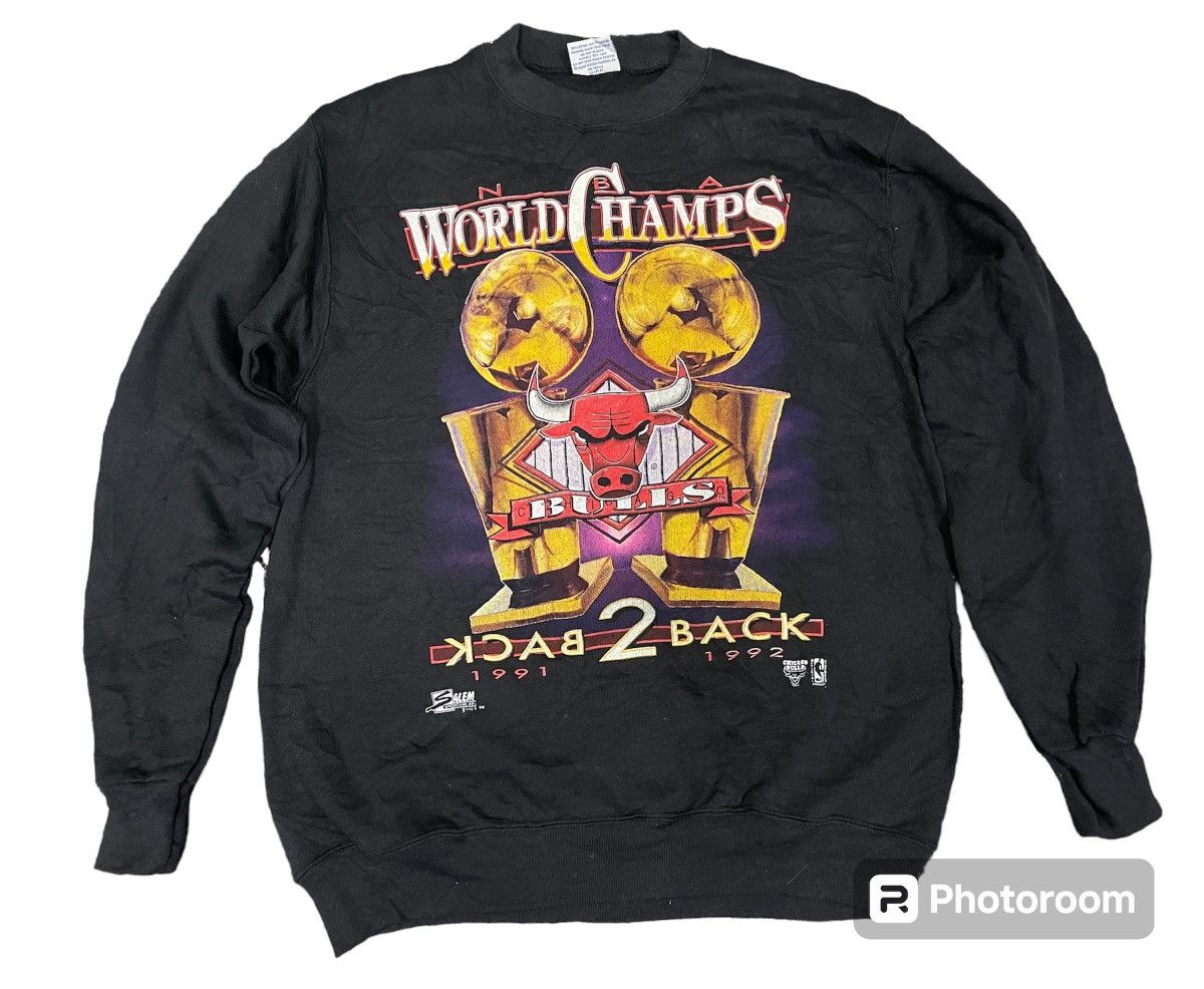 NBA 1991/1992 BACK TO BACK CHAMPION CHICAGO BULLS SWEATSHIRT Size US M / EU 48-50 / 2 - 1 Thumbnail