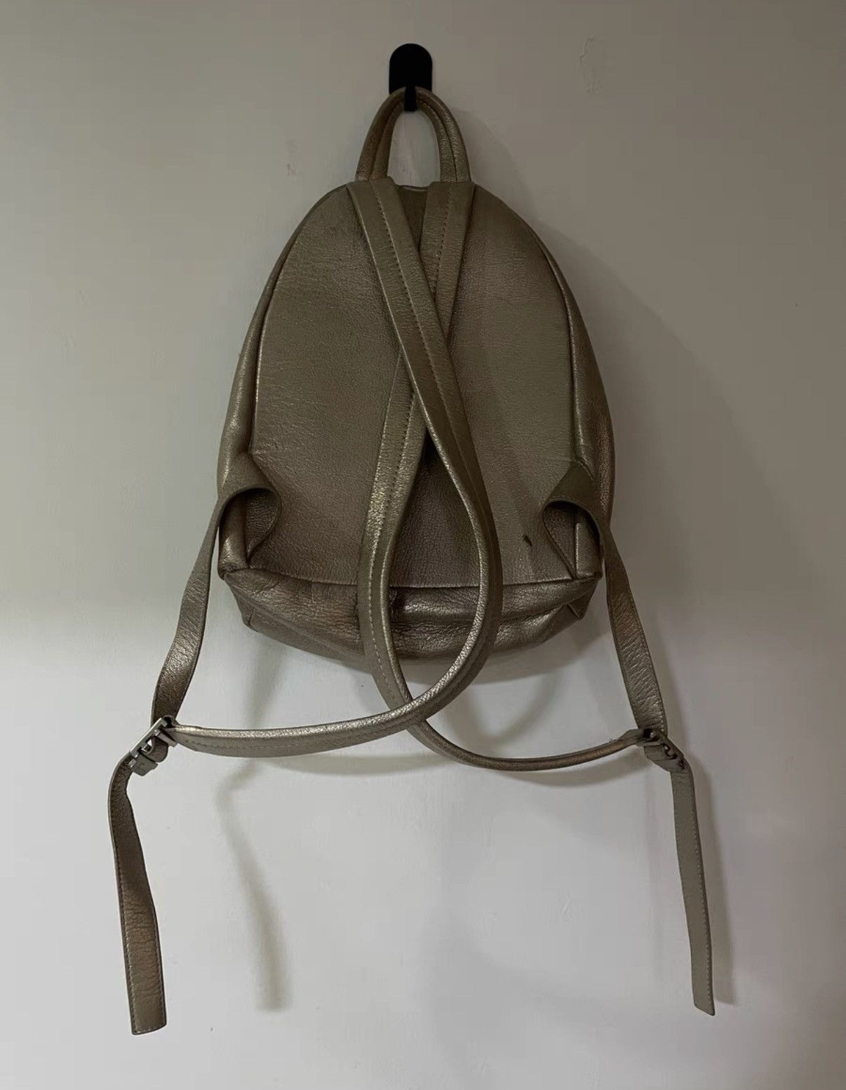 Rick Owens Rick Owens Mainline Champagne Leather Small Backpack Size ONE SIZE - 2 Thumbnail