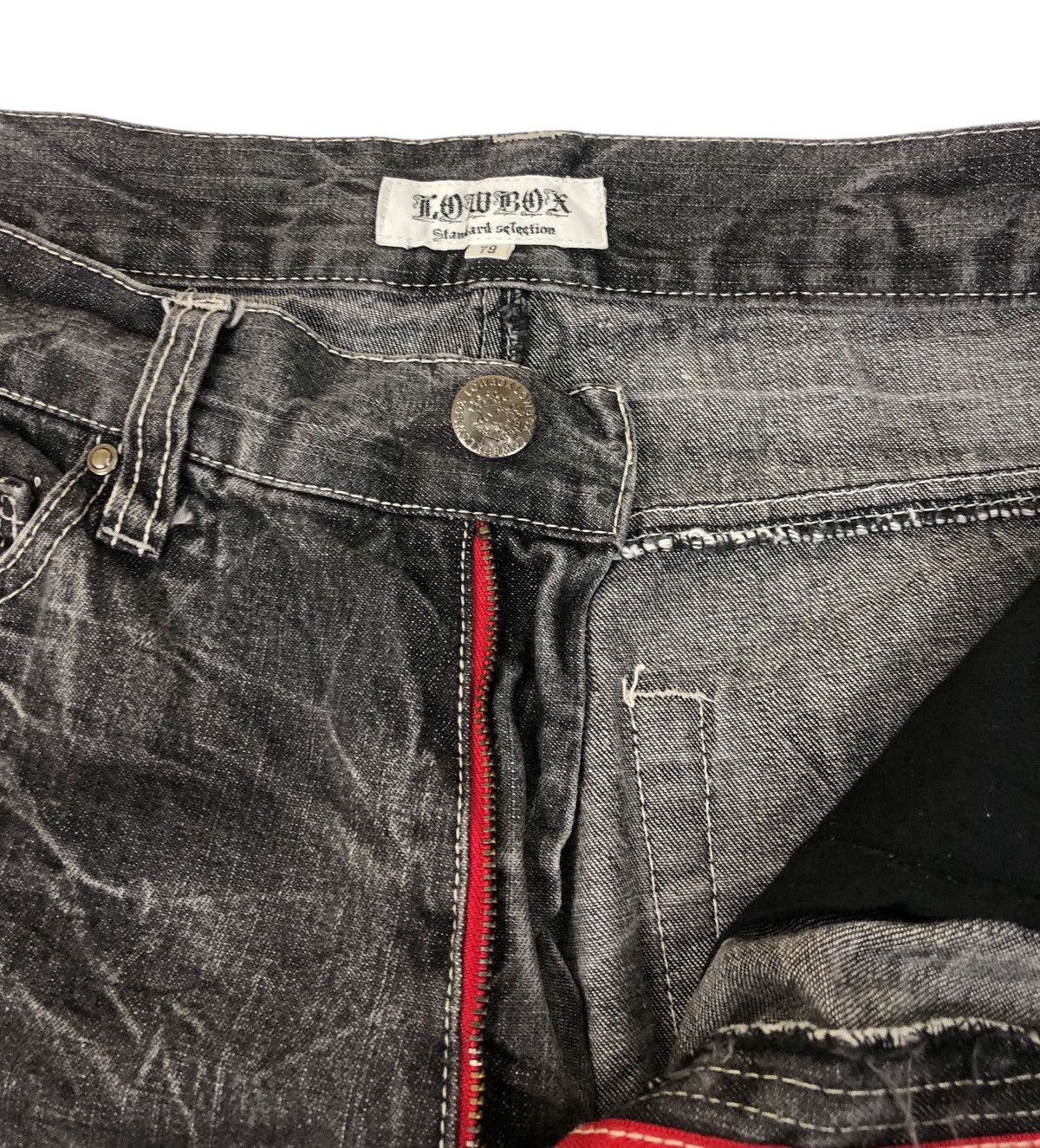 Japanese Brand Japanese Brand Lowbox Stone Washed Denim Jeans Size US 31 - 11 Thumbnail