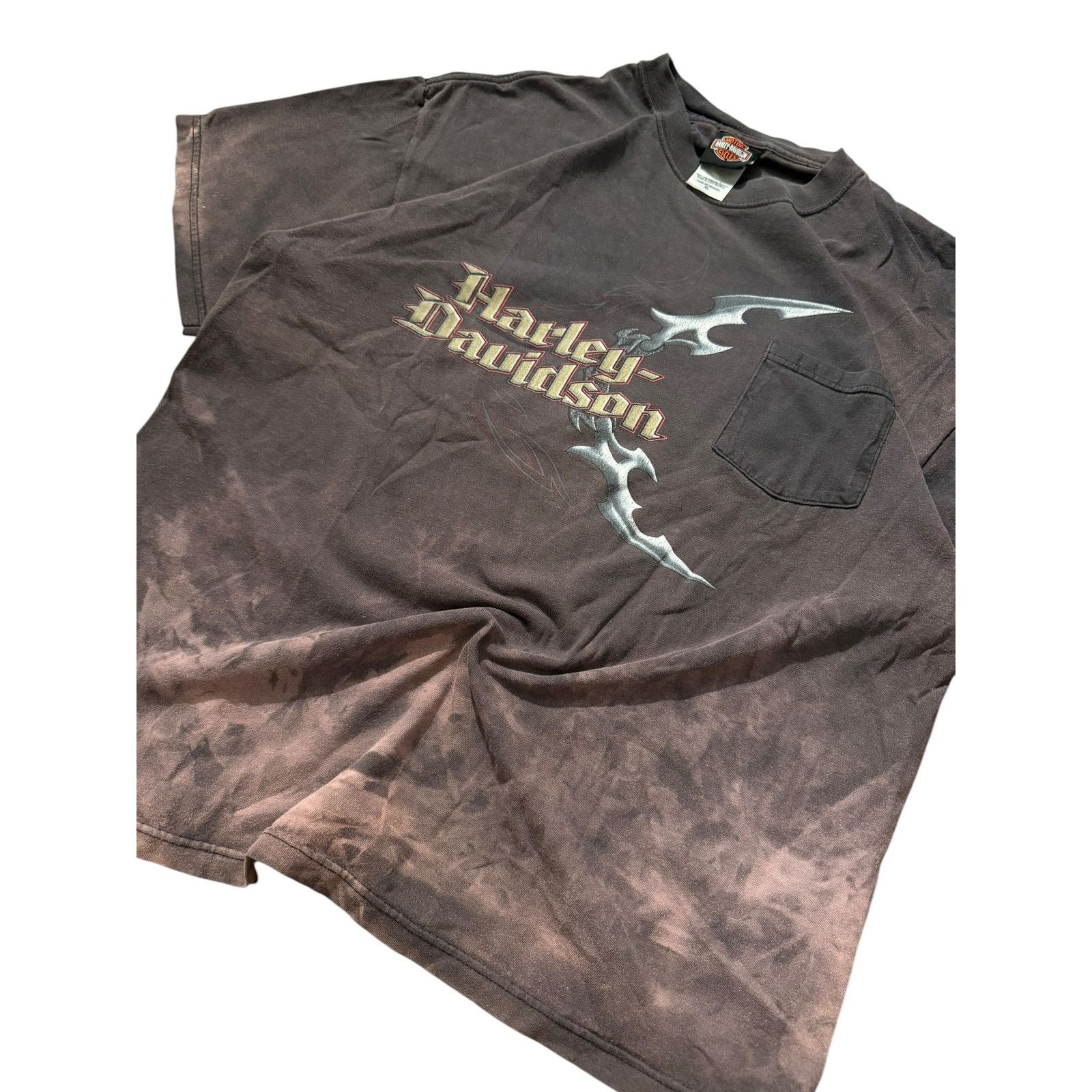 Vintage Vintage HD Faded Blade Knuckle Pocket Tee REIMAN IL Size US XL / EU 56 / 4 - 2 Thumbnail