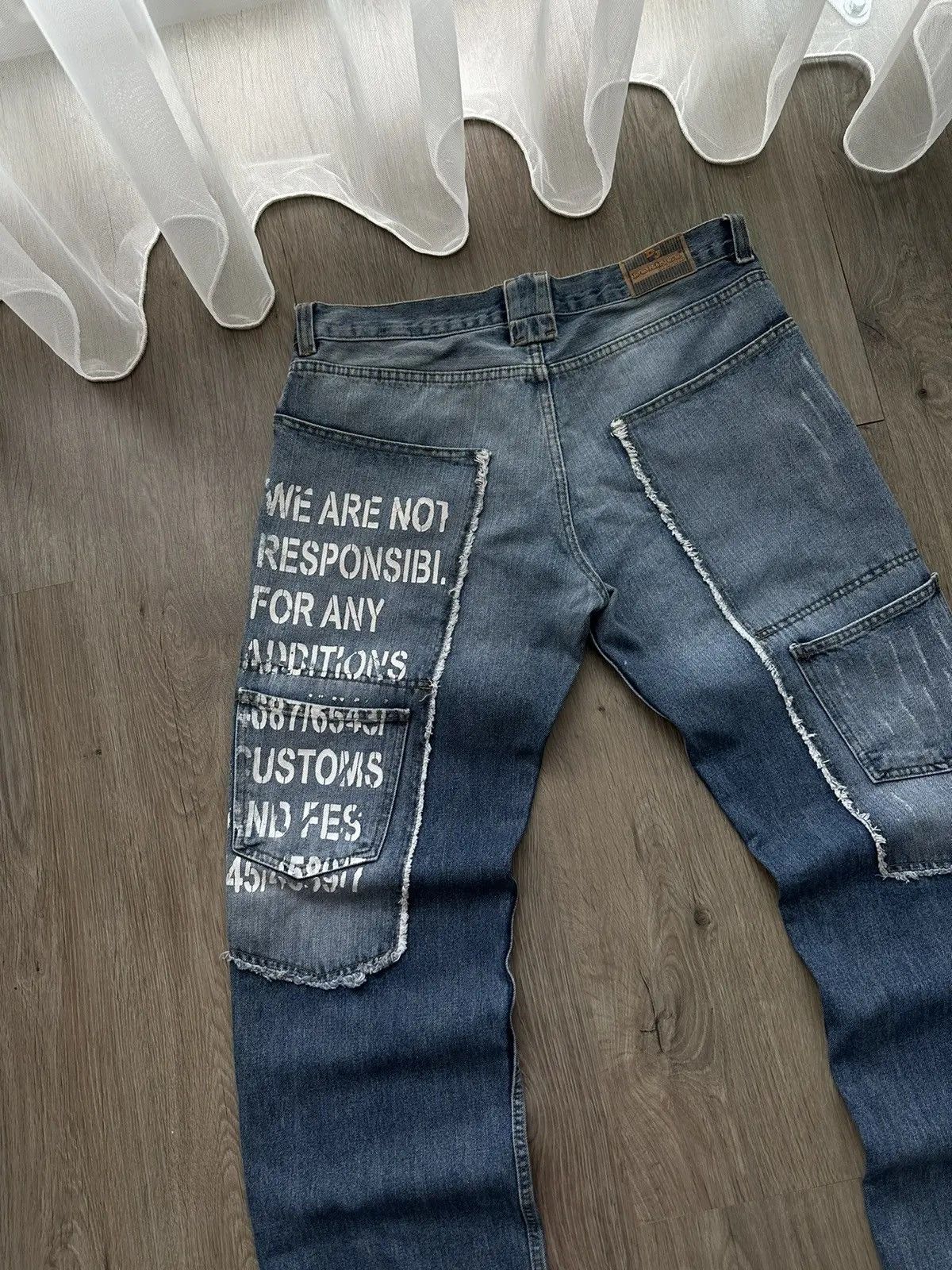 Japanese Brand × Vintage Vintage Japanese DJ Doringo Jeans Wear Denim Pocket Pants Size US 34 / EU 50 - 6 Thumbnail