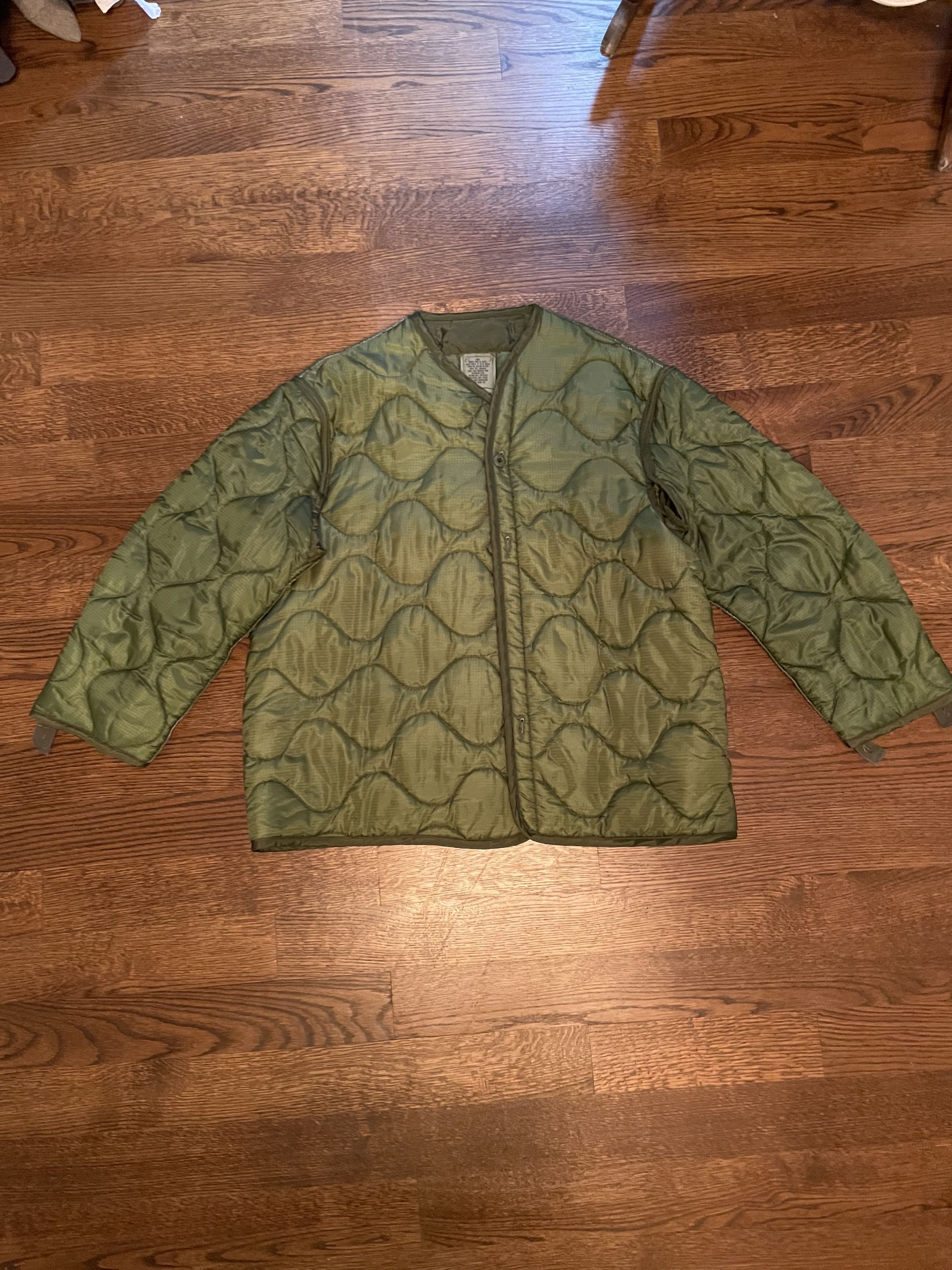 Vintage Olive Green Shell Jacket Size US L / EU 52-54 / 3 - 1 Thumbnail