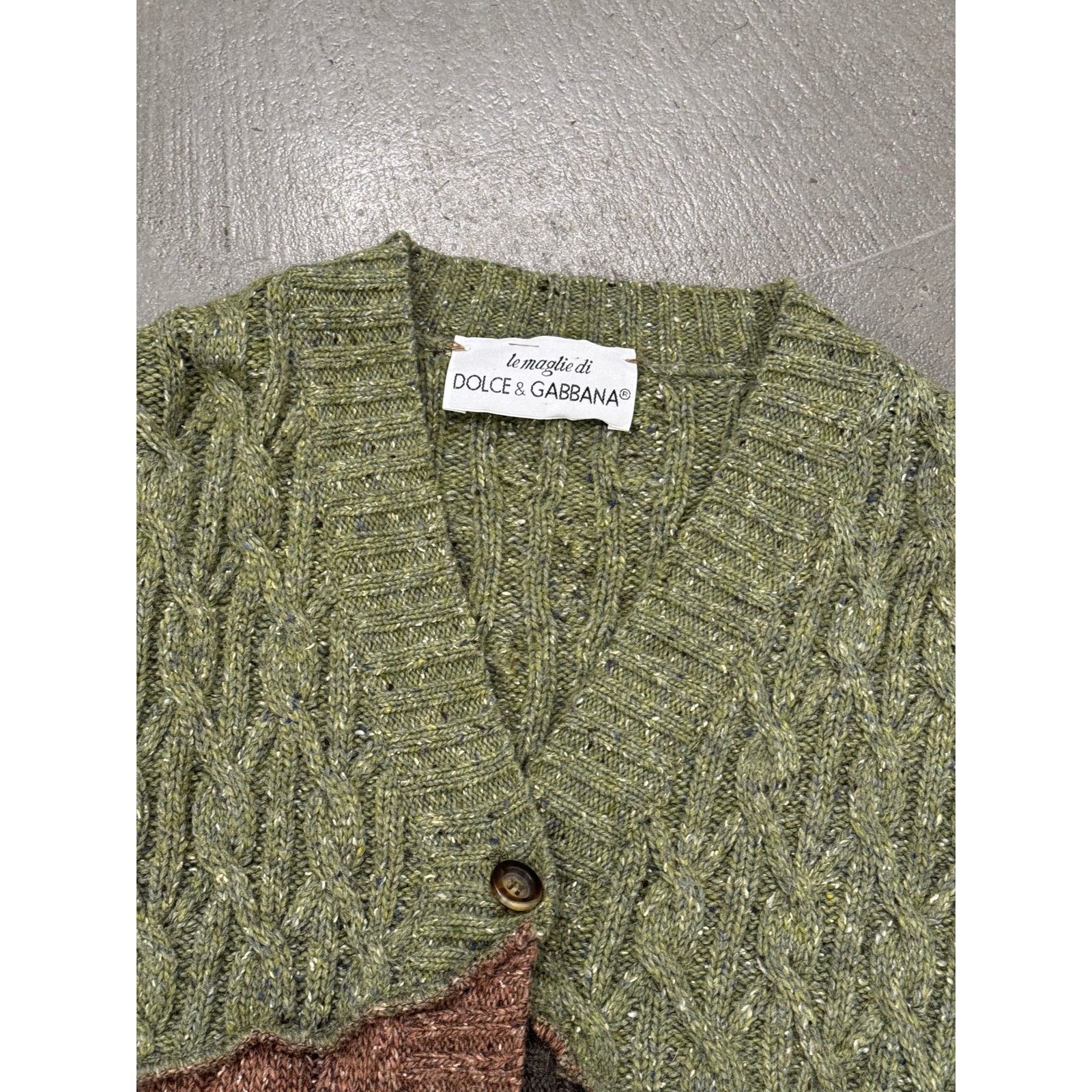 Dolce & Gabbana A/W1996 Dolce & Gabbana patchwork reconstructed sweater Size M / US 6-8 / IT 42-44 - 3 Thumbnail