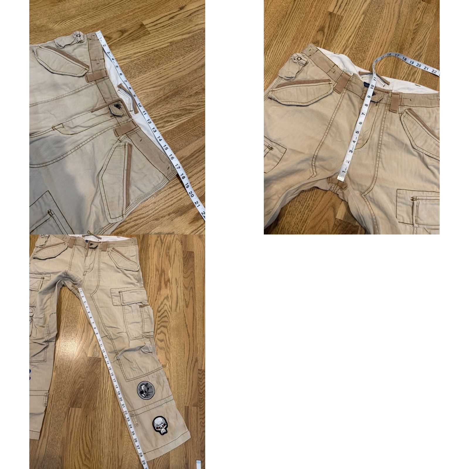 Polo Ralph Lauren VINTAGE Polo Ralph Lauren Military Cargo Pants Mens 34x30 34x29 Beige Cotton Trousers Patches Logo Front Zip Button Cargo Pants Shoes? Size US S / EU 44-46 / 1 - 10 Thumbnail