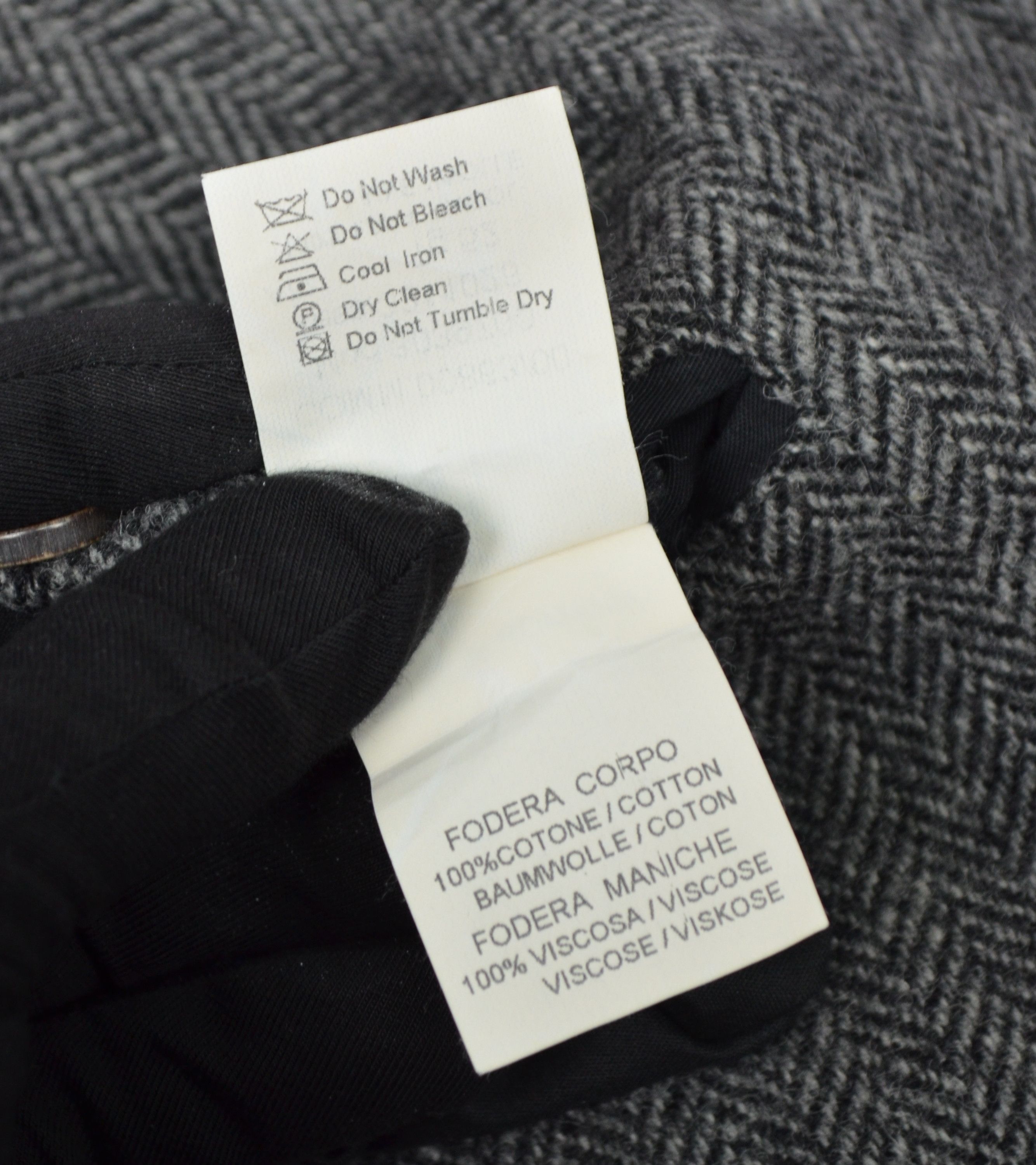 Designer Seventy Venezia Herringbone Yorkshire Tweed Wool Coat Jacket Size US M / EU 48-50 / 2 - 25 Thumbnail