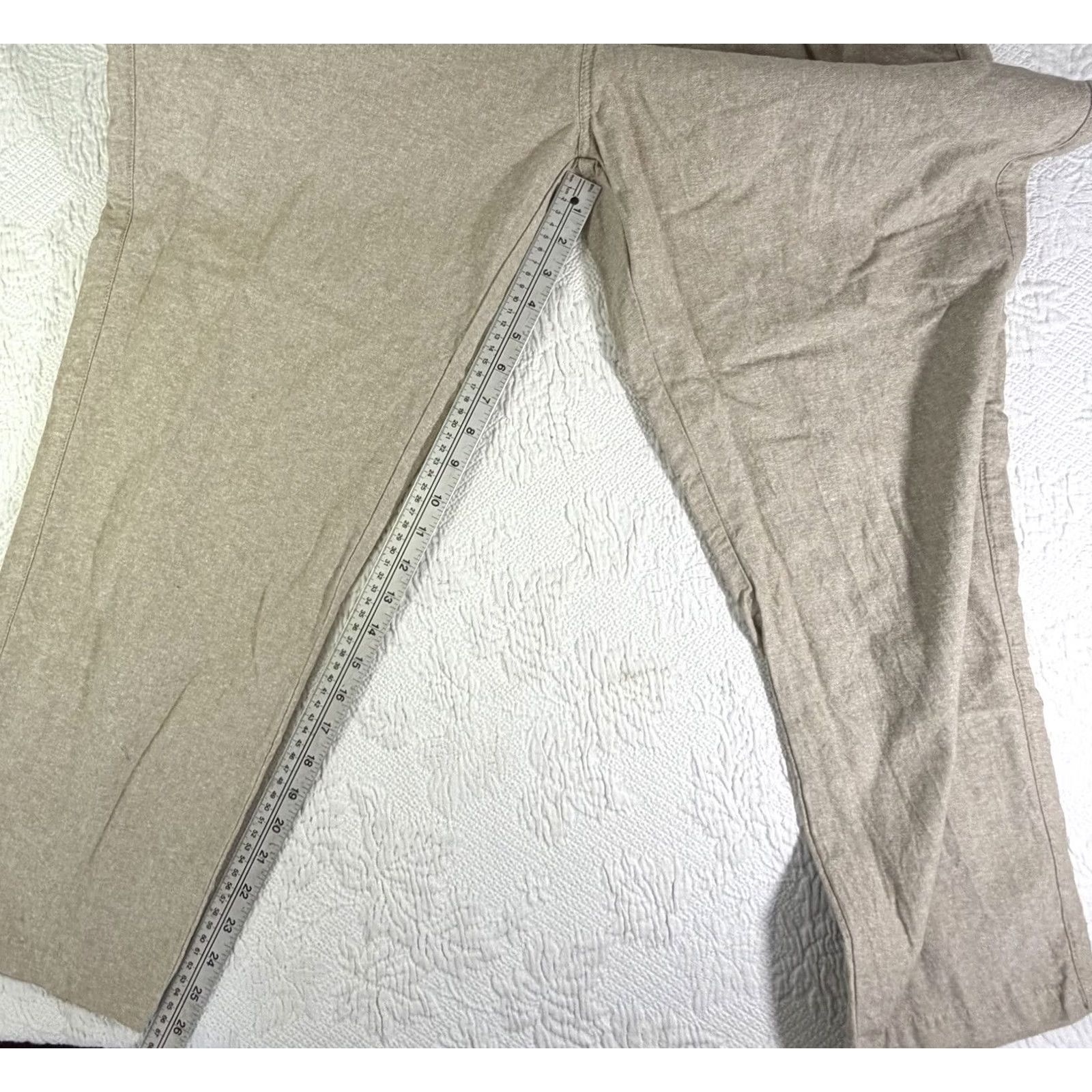 Katin Katin Beachcomber Surf Pant Men's XXL Linen Blend Classic Crop Taper Tan Size US 39 - 5 Thumbnail