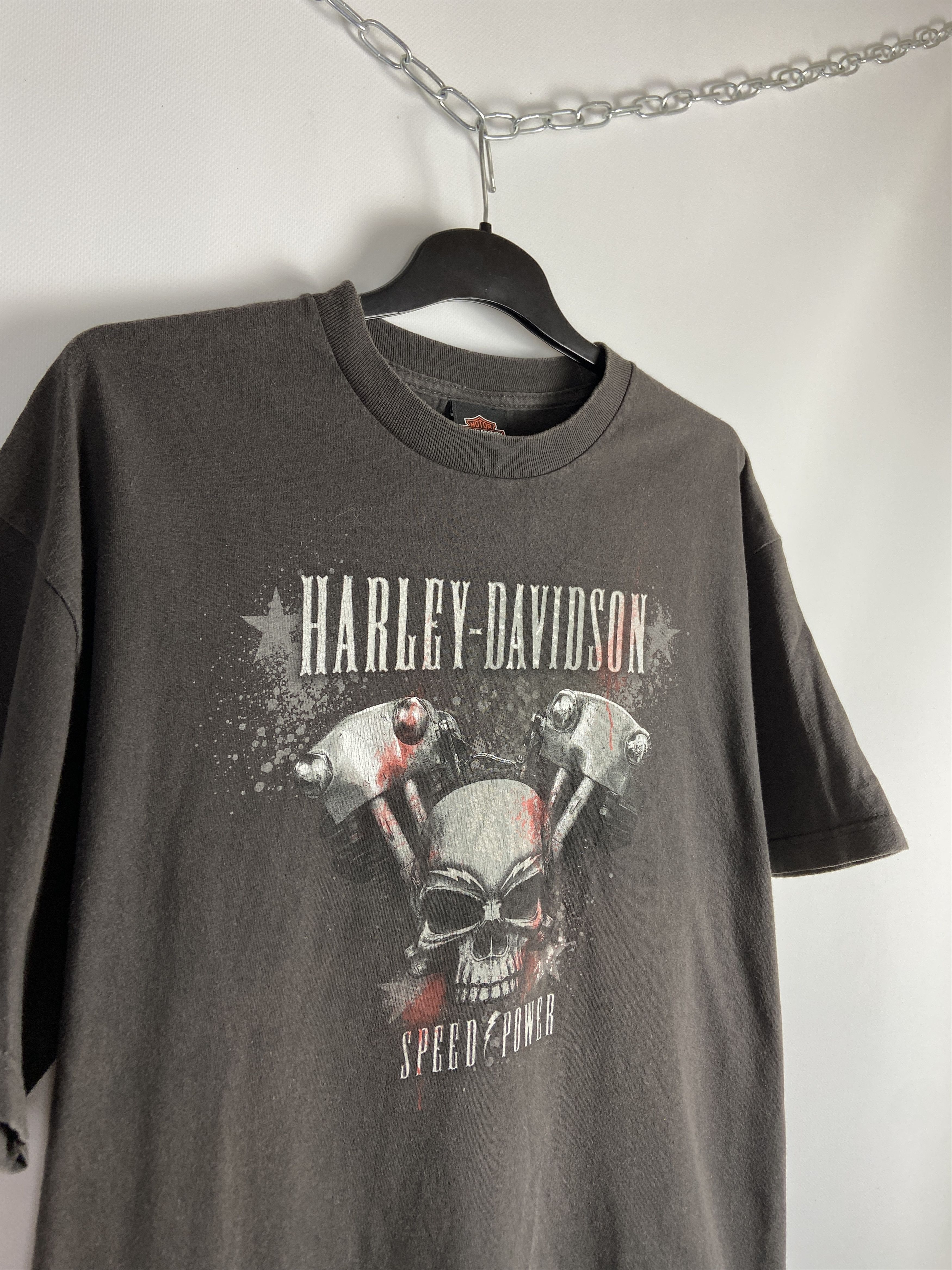 Harley Davidson Vintage HARLEY DAVIDSON Tee Graphic T-Shirt Size US XL / EU 56 / 4 - 4 Thumbnail