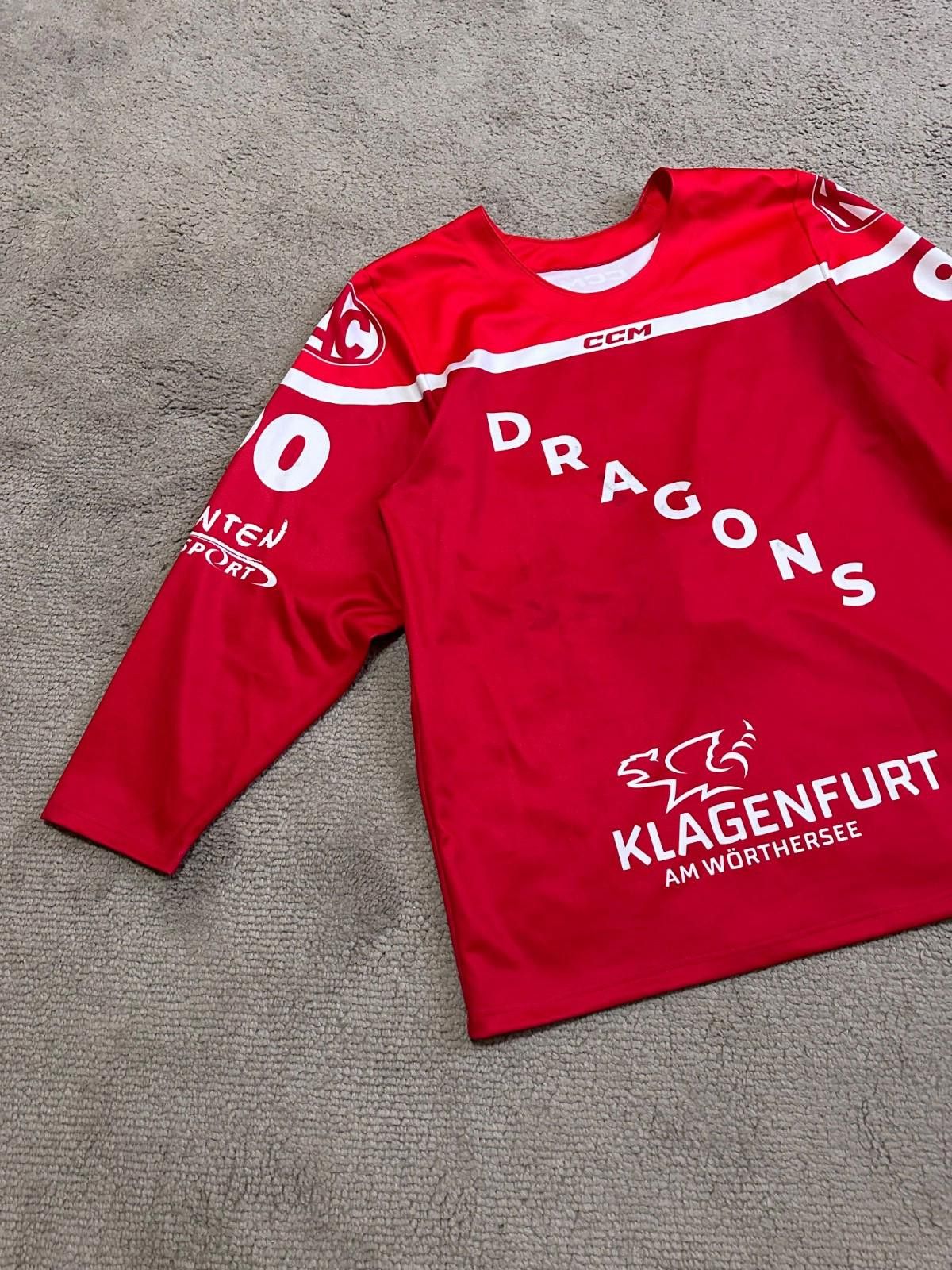 Ccm CCM KAC Klagenfurt Dragons Ice Hockey Jersey Sz XL #90Gasser Size US XL / EU 56 / 4 - 2 Thumbnail