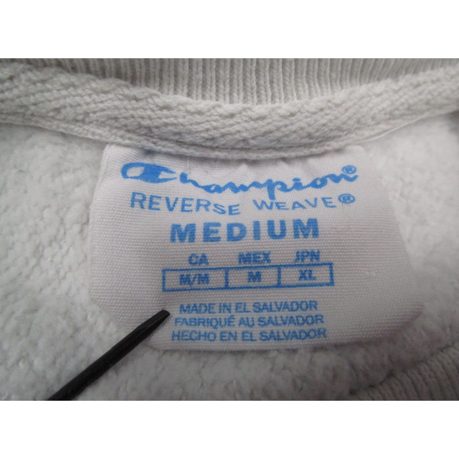 Champion Champion Reverse Weave Sweatshirt Mens M White Nashville Embroidered Guitar Graphic Print Heavyweight Crewneck Size US M / EU 48-50 / 2 - 3 Thumbnail