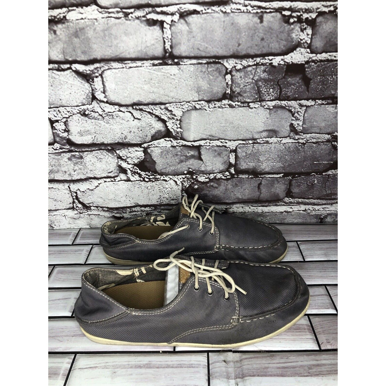 Olukai Olukai Heleuma Mesh Gray Textile Lace Casual Comfort Shoes W Size US 8 / IT 38 - 12 Thumbnail