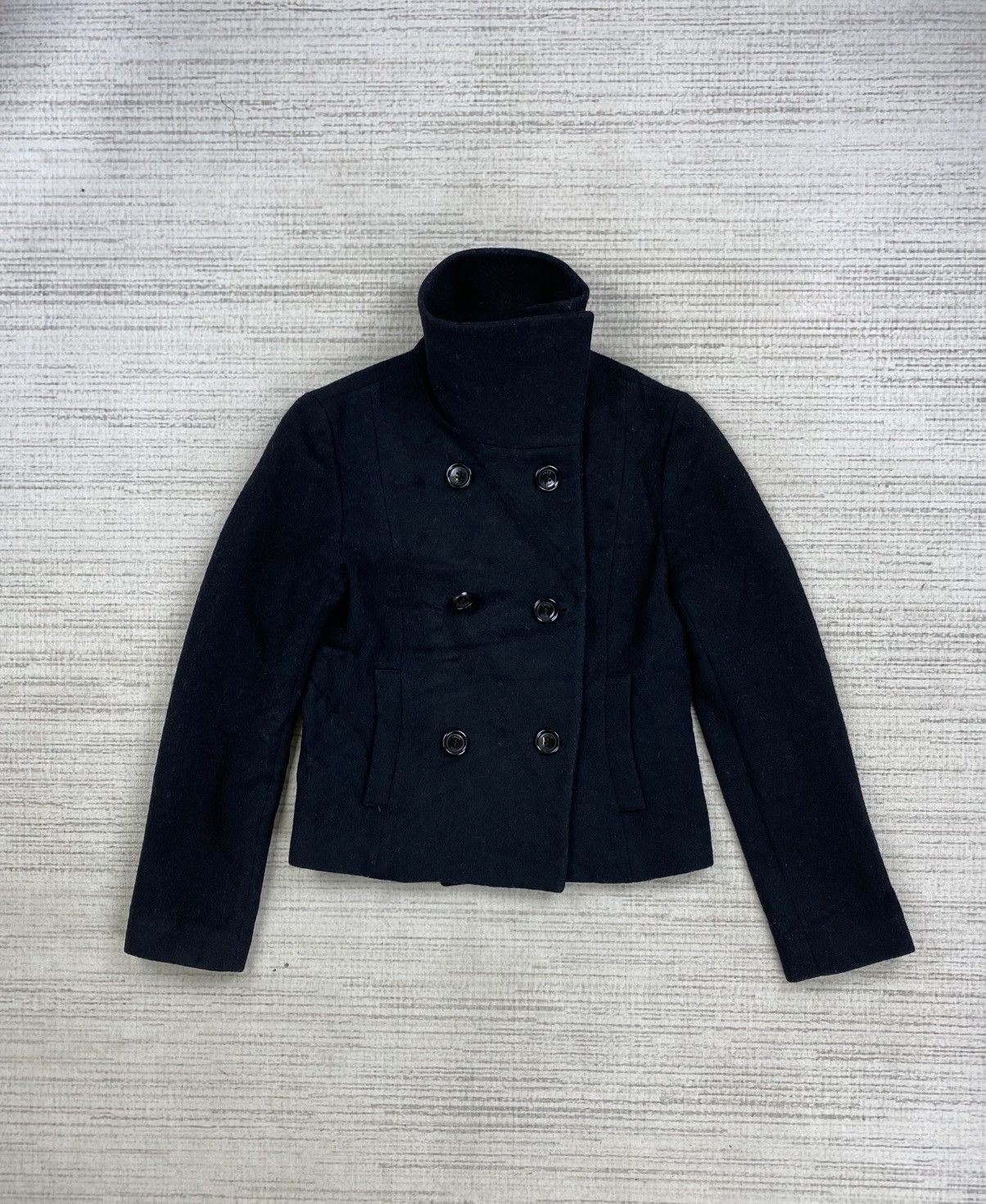 Yohji Yamamoto Vintage Yohji Yamamoto Ined Double Collar Wool Crop Jacket Size M / US 6-8 / IT 42-44 - 7 Thumbnail