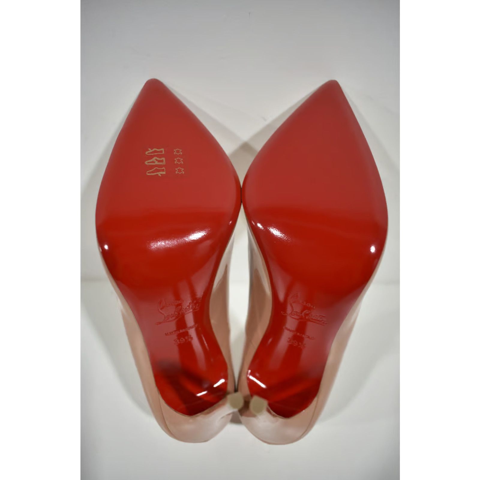 Christian Louboutin So Kate 120 Nude Patent Leather Stiletto Heel Pump 39.5 Size US 9.5 / IT 39.5 - 11 Thumbnail
