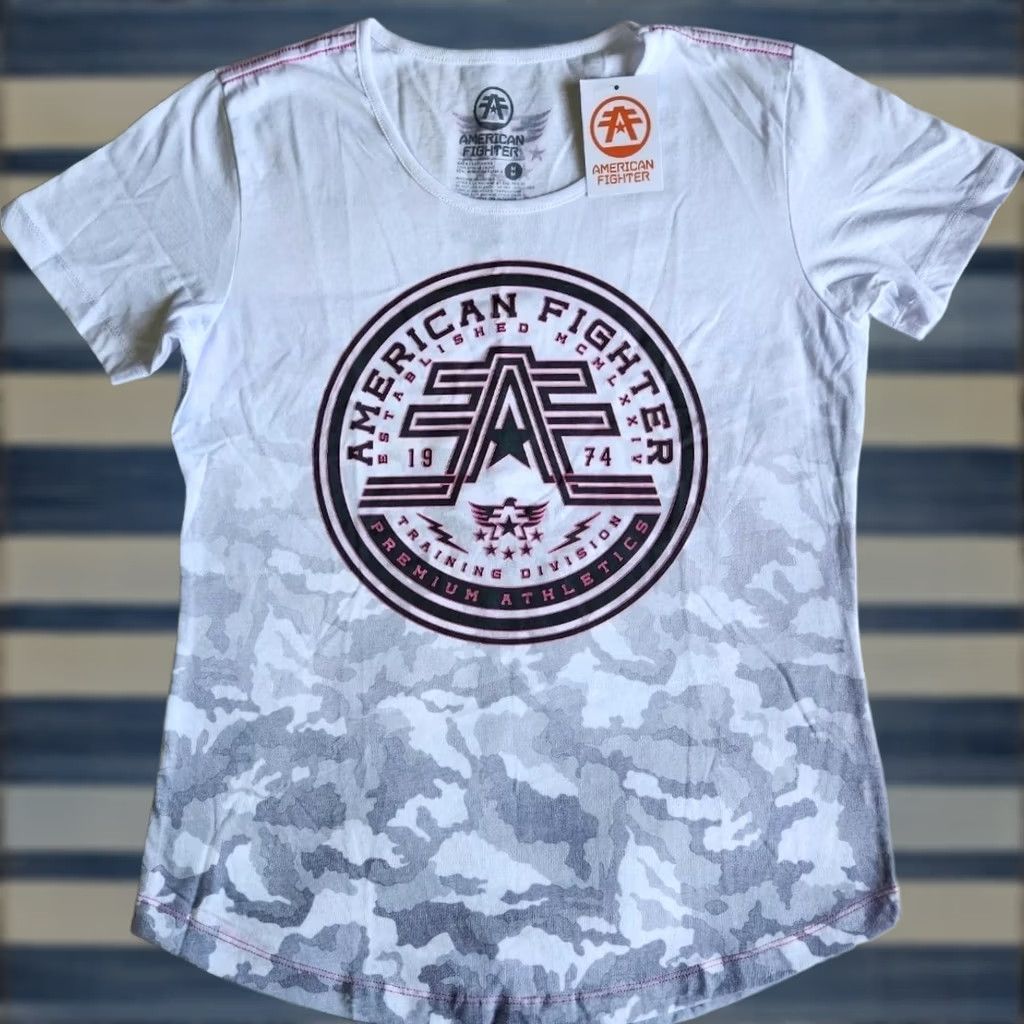 Vintage American Fighter T-Shirt Size L / US 10 / IT 46 - 1 Thumbnail