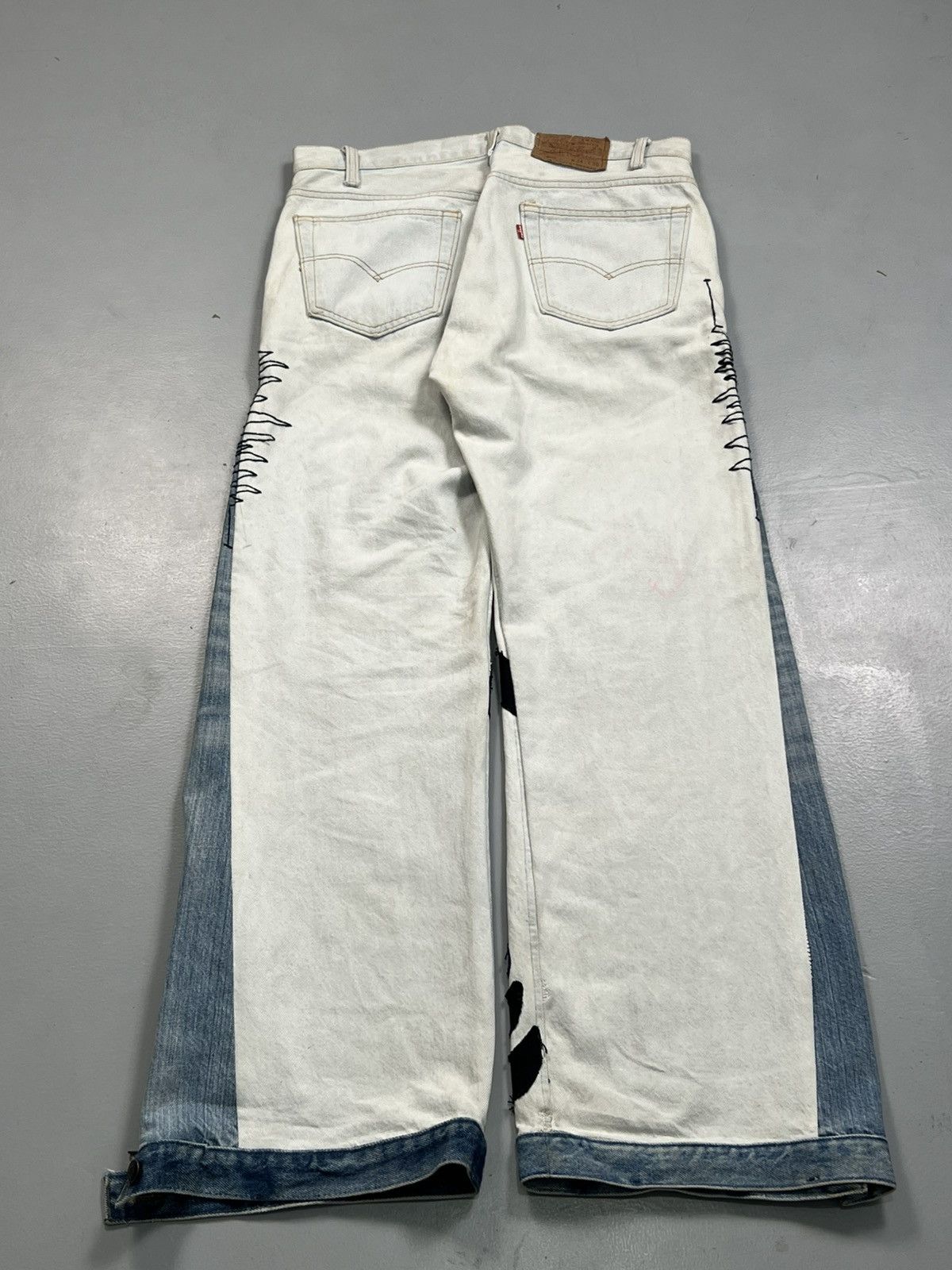 Better With Age 1of1 crazy reworked patch embroidered denim Size US 34 / EU 50 - 7 Thumbnail