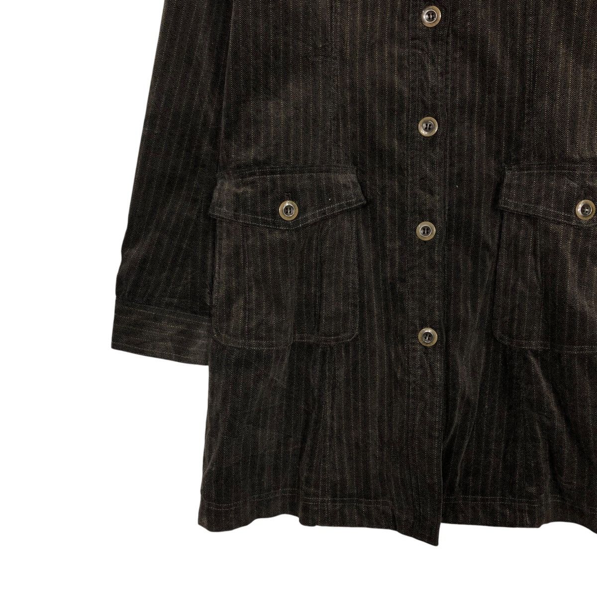 Tornado Mart 🔥VINTAGE HICKORY CHORE JACKET TORNADO MART MINK FUR COLLAR Size S / US 4 / IT 40 - 6 Thumbnail