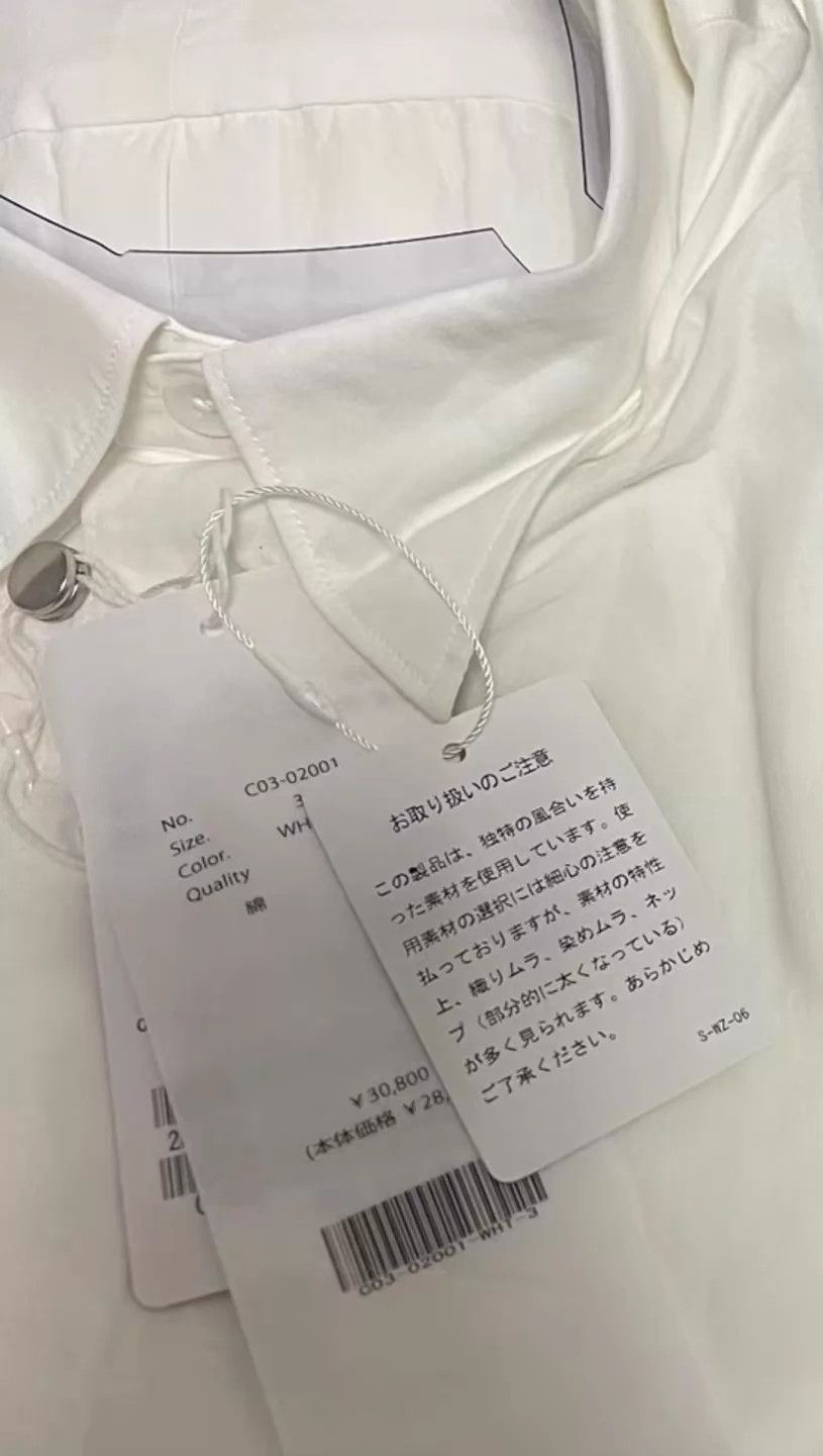 Comoli COMOLI Solid Pocket LS Cotton Shirt White Size 3 Size US L / EU 52-54 / 3 - 4 Thumbnail