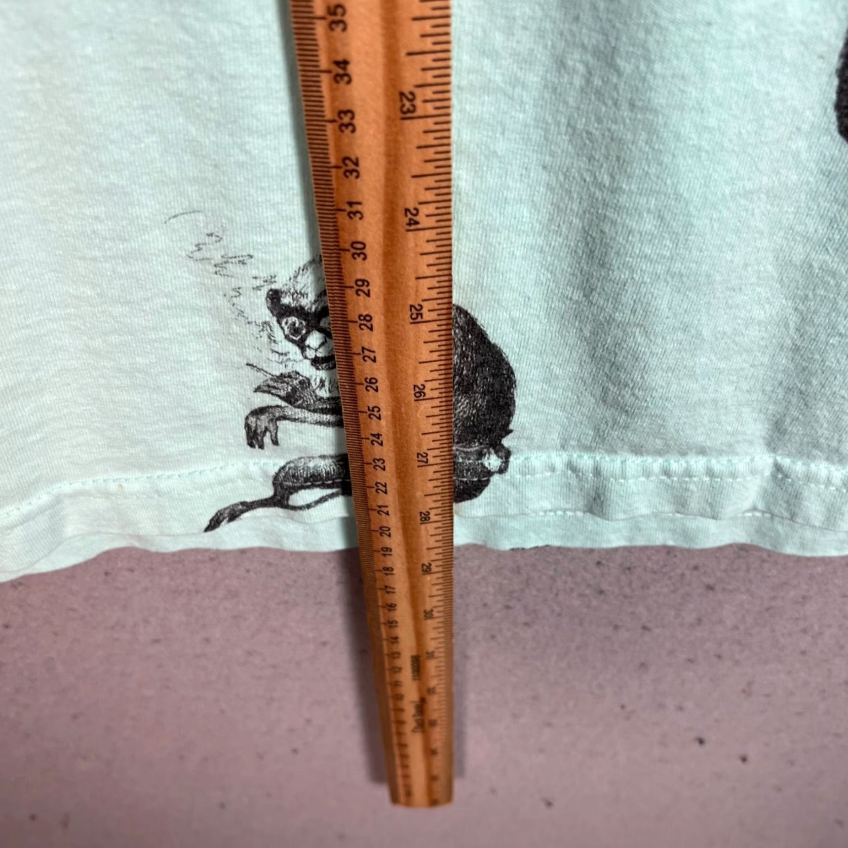 Vintage VINTAGE Akomplice T-Shirt Monkey Print Adult Mens Large Mint Green Shirt Short Sleeve Crew Neck 90s? Size US L / EU 52-54 / 3 - 7 Thumbnail