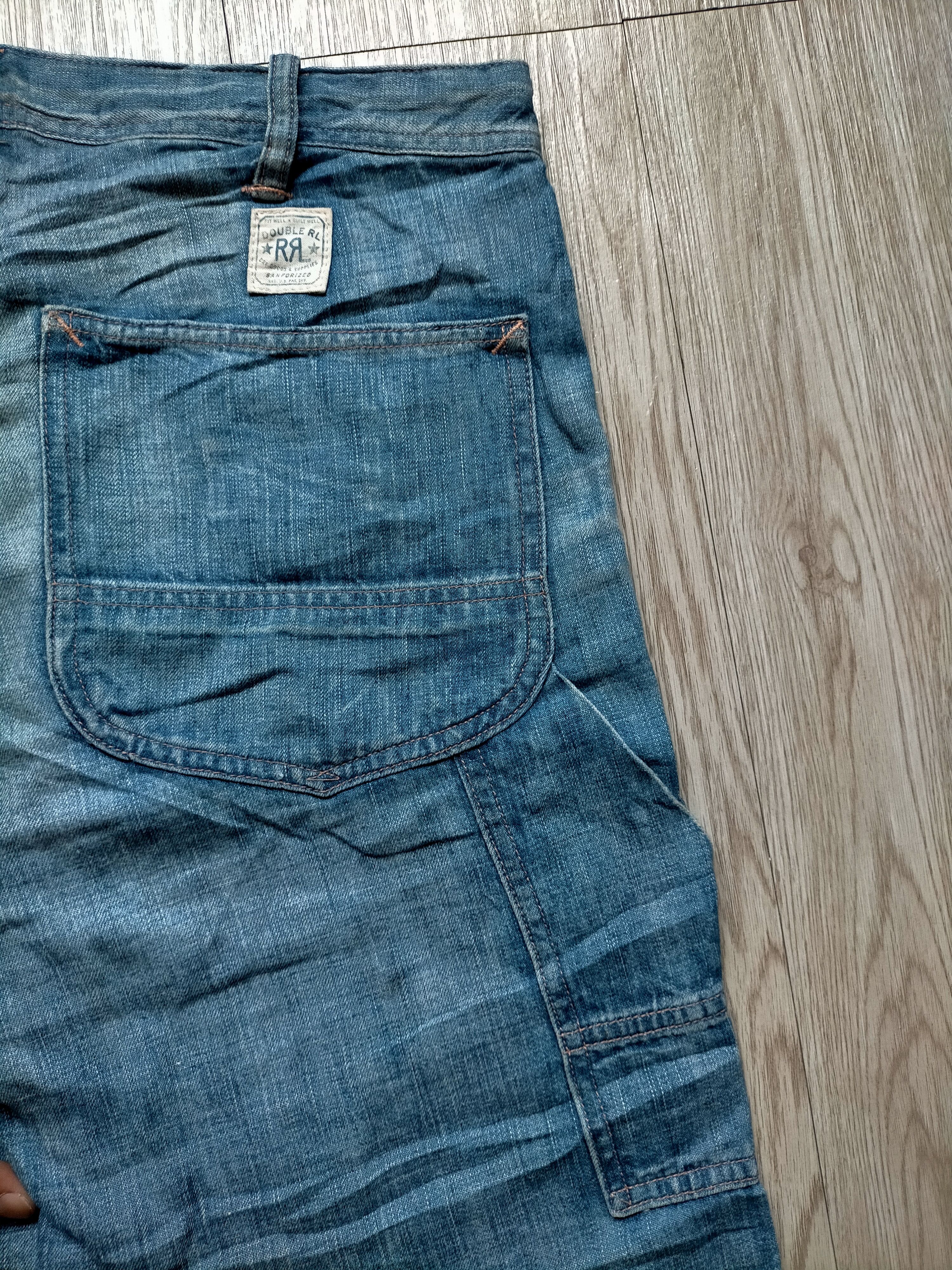 RRL Ralph Lauren ⚡Double RL Patchwork Carpenter Jeans Size US 31 - 15 Thumbnail
