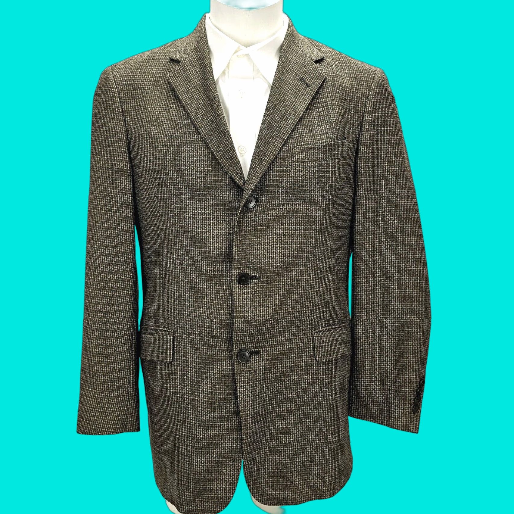 Tommy Hilfiger VINTAGE Tommy Hilfiger Blazer Adult 40R Brown Wool Jacket Single Vent 3 Button Size 40R - 1 Thumbnail