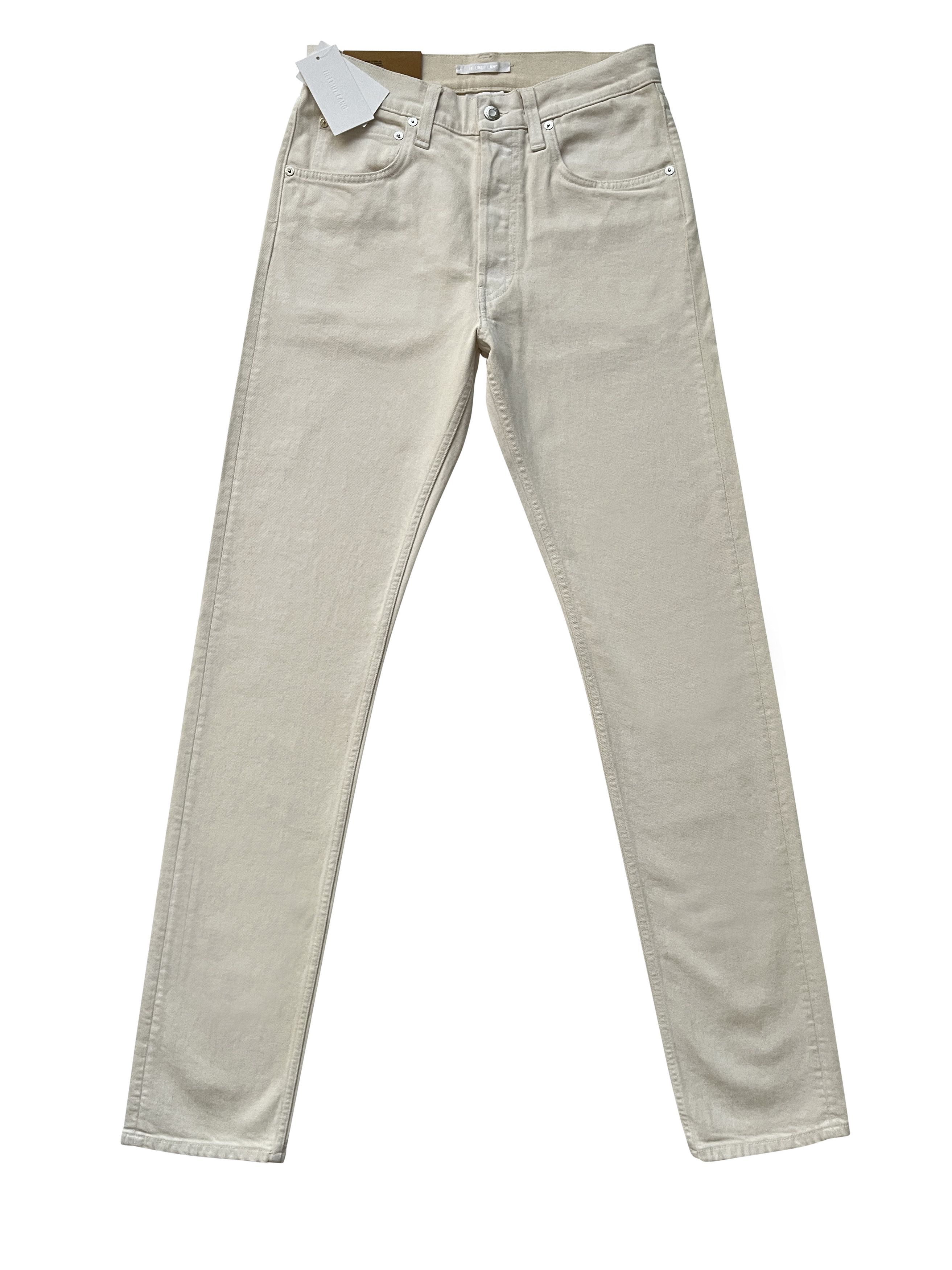 Helmut Lang ⚡️QUICK SALE⚡️Helmut Lang White Hi Straight Denim Jeans Size US 30 / EU 46 - 1 Thumbnail