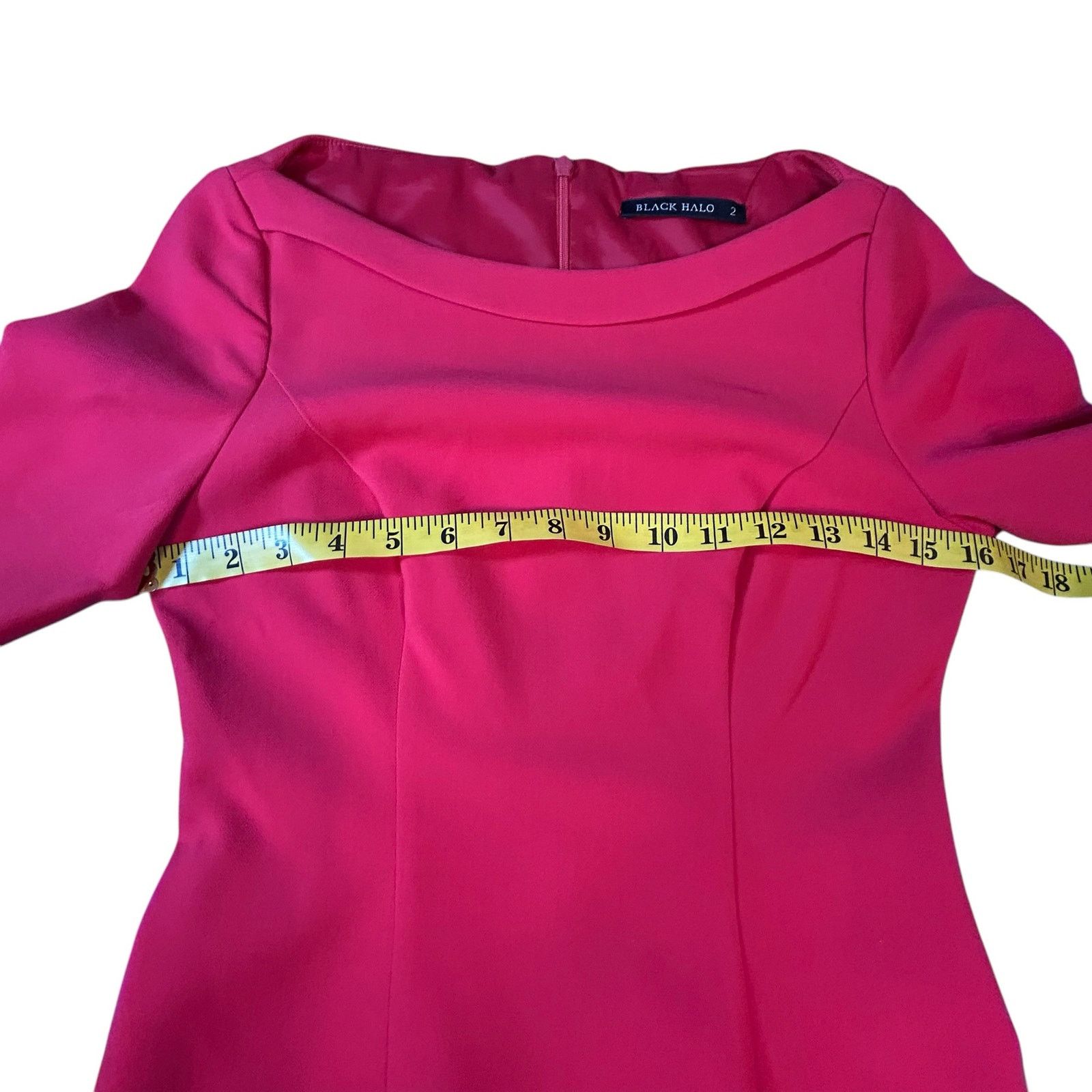 Black Halo Black Halo - Red Nuelle Petal Sleeve Dress - Size 2 Size XS / US 0-2 / IT 36-38 - 5 Thumbnail