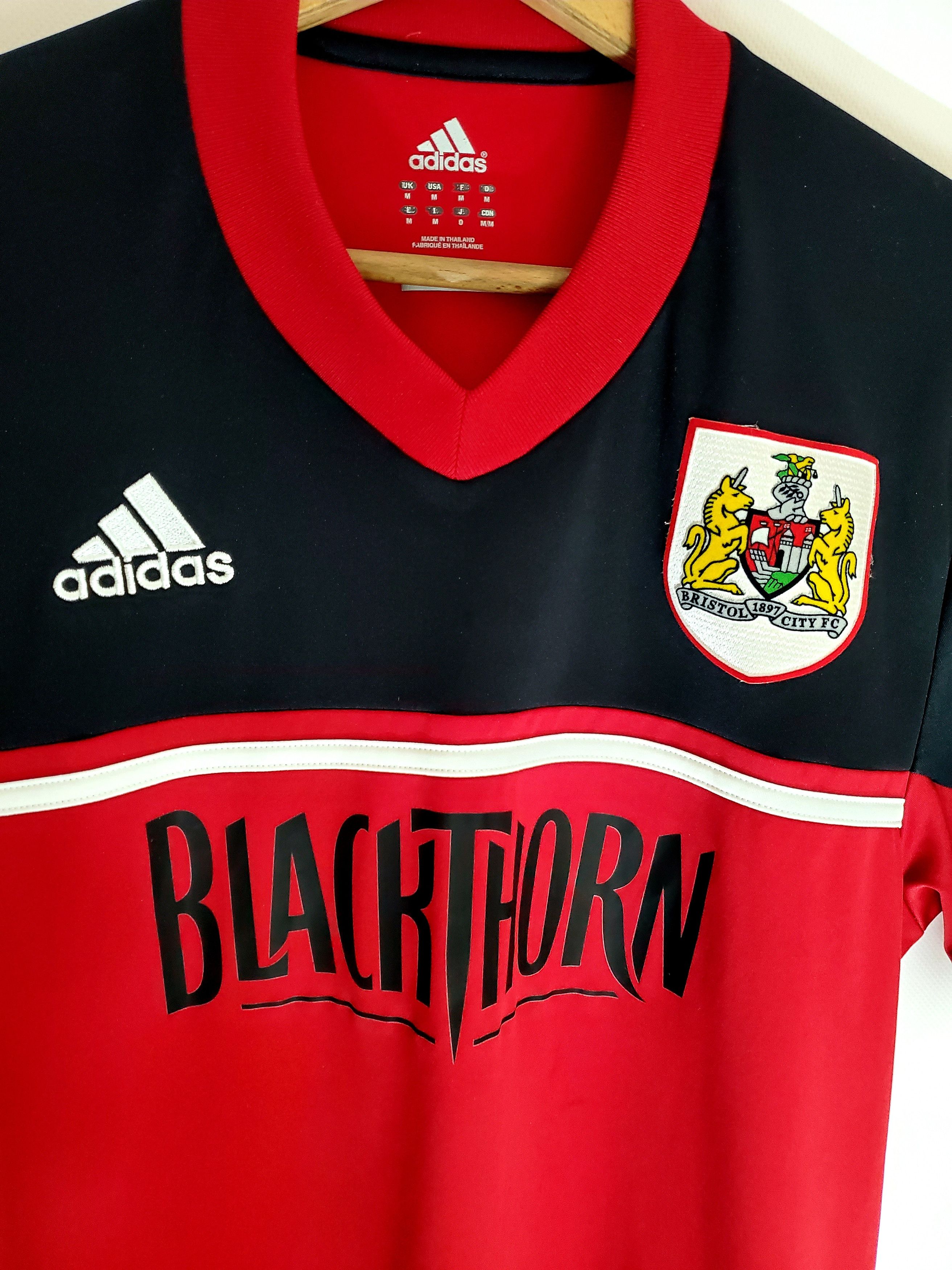 Adidas FC BRISTOL CITY 2012/2013 HOME JERSEY perfect condition M Size US M / EU 48-50 / 2 - 2 Thumbnail