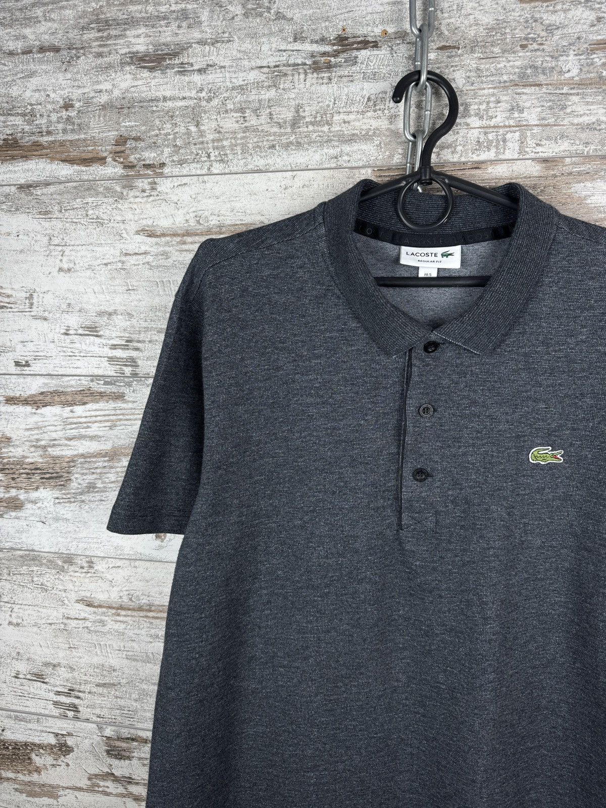 Lacoste Mens Lecoste polos luxury grey t-shirt tee size L Size US L / EU 52-54 / 3 - 3 Thumbnail