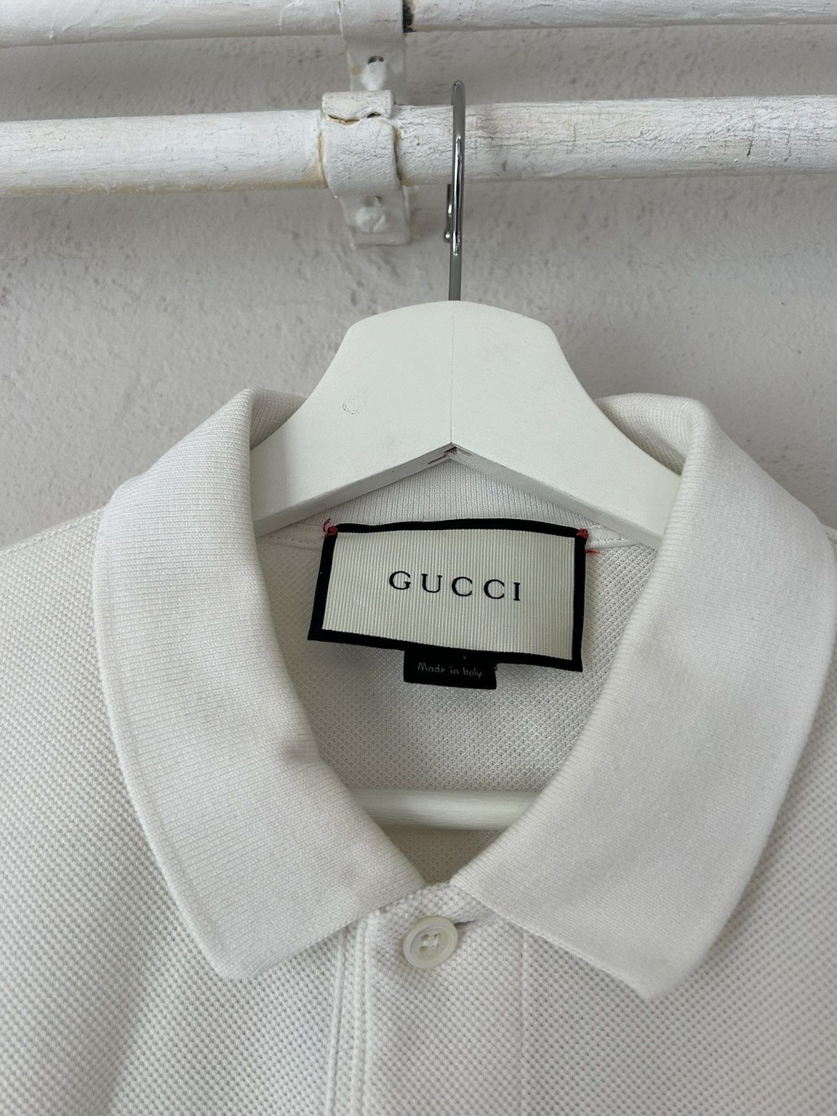 Gucci White Web Polo Size US S / EU 44-46 / 1 - 4 Thumbnail