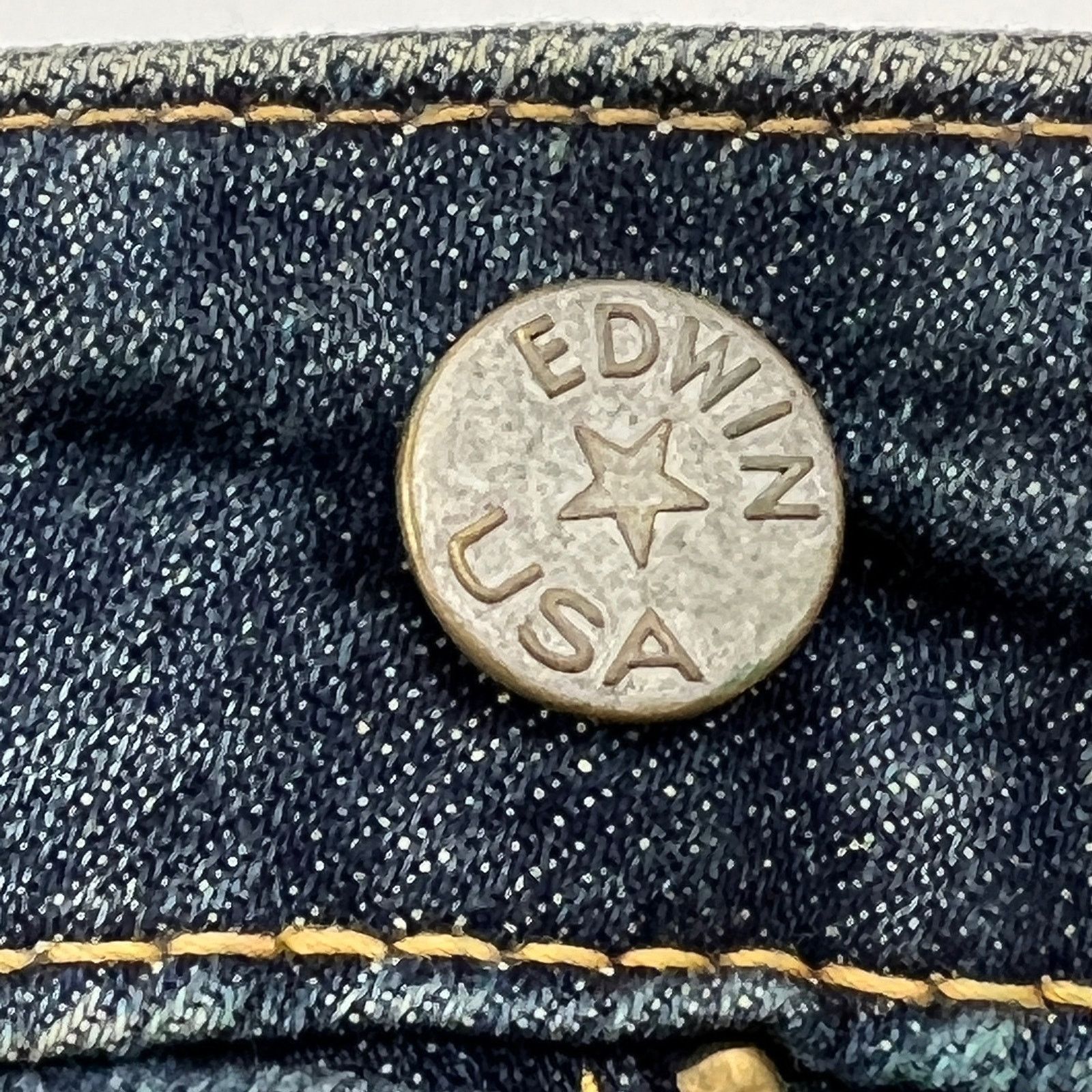 Edwin Edwin Jeans Straight Mid Rise Blue Denim Size 27" / US 4 / IT 40 - 5 Thumbnail