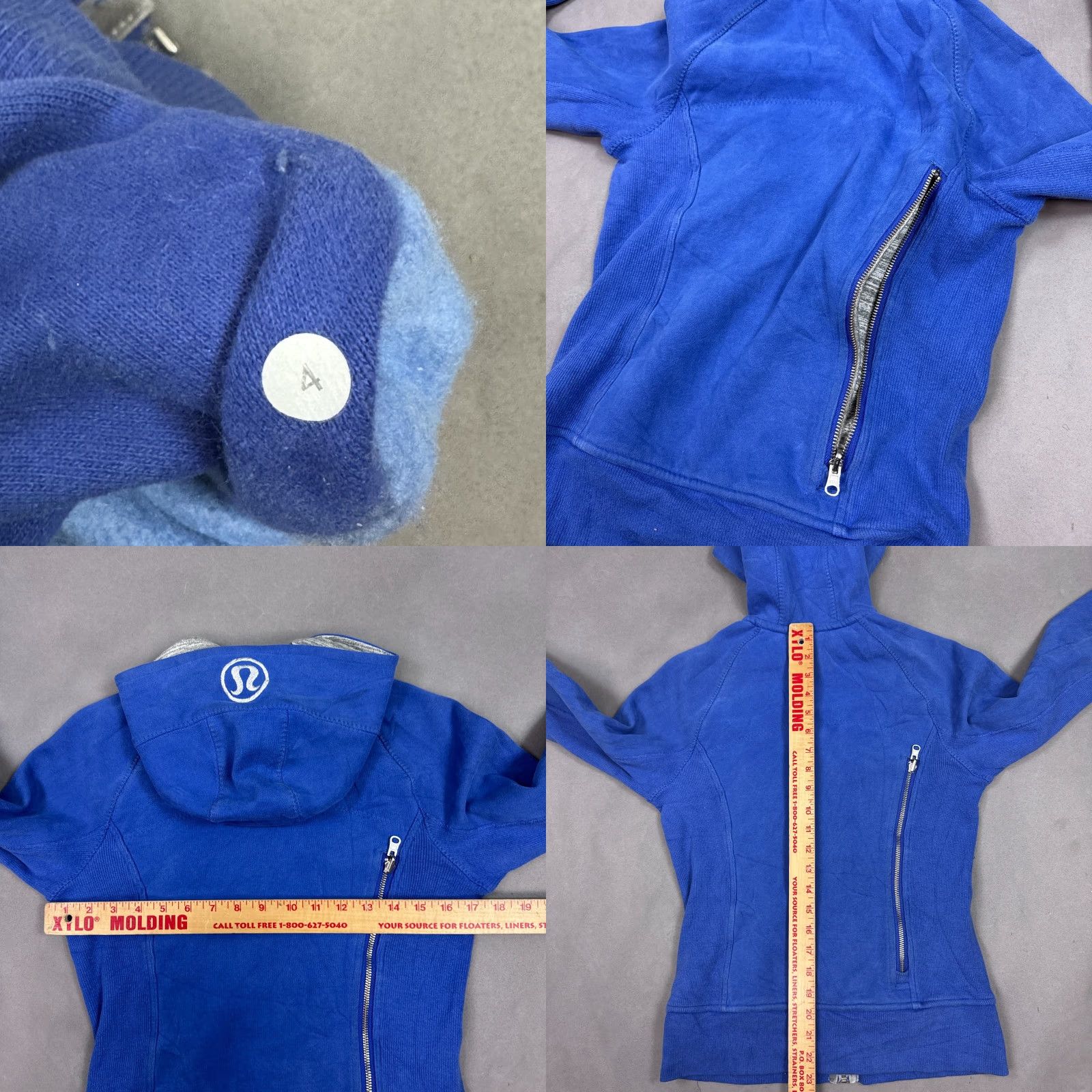 Lululemon Lululemon Jacket Womens 4 Blue Special Edition Scuba Full Zip Hooded All Seasons Size S / US 4 / IT 40 - 8 Thumbnail