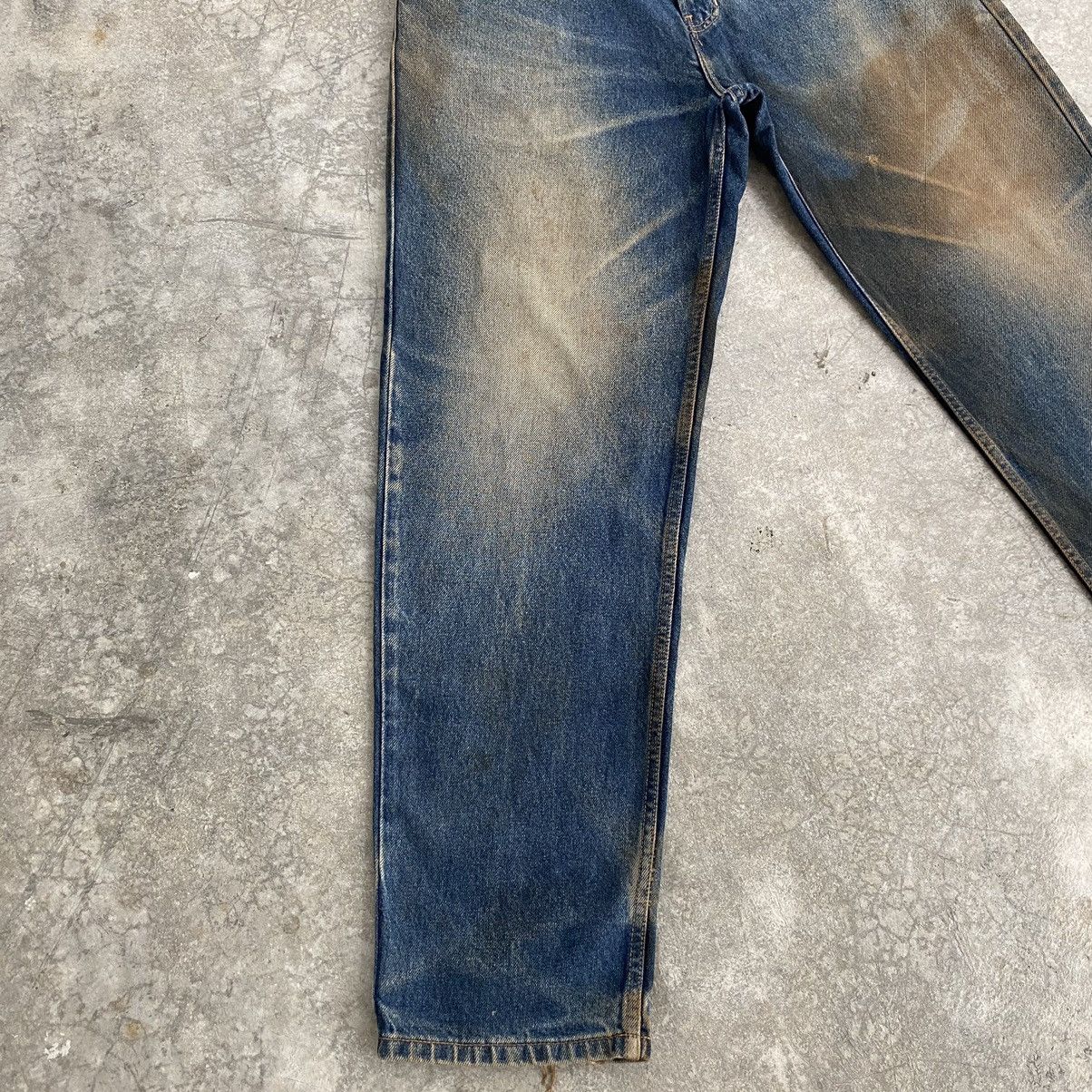 Tommy Hilfiger VTG 90’s Tommy Hilfiger Mud Blue Dirty Baggy Denim Jeans Size US 32 / EU 48 - 6 Thumbnail