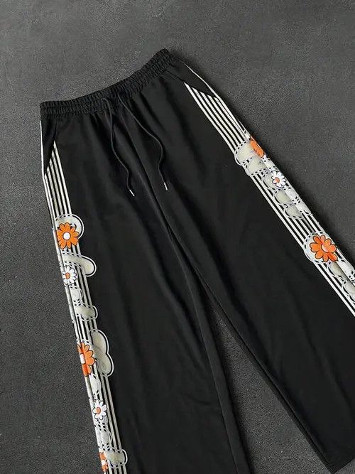 Japanese Brand Haruno x Kato Wide Stripe Drip Y2K Sweatpants Size US 32 / EU 48 - 7 Thumbnail