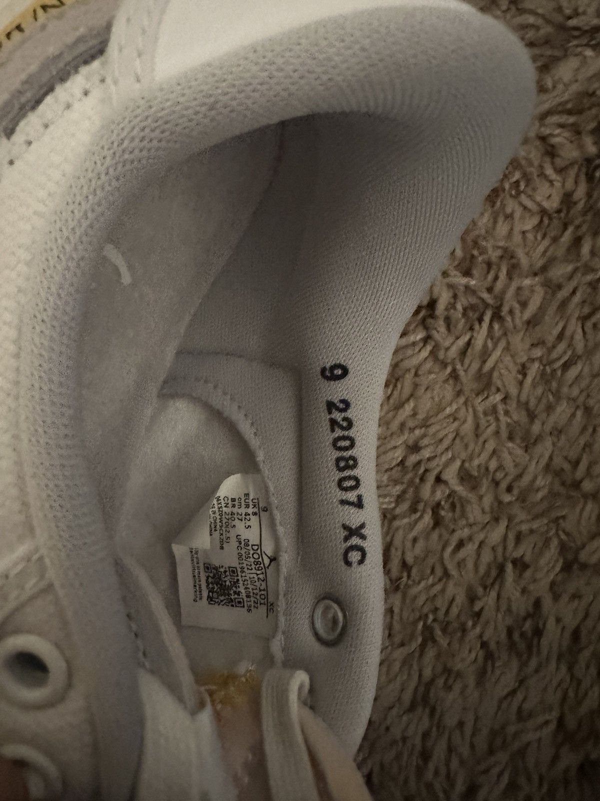 Jordan Brand Nike Union x Jordan 1 AJKO Low “White canvas” Size US 9 / EU 42 - 9 Thumbnail