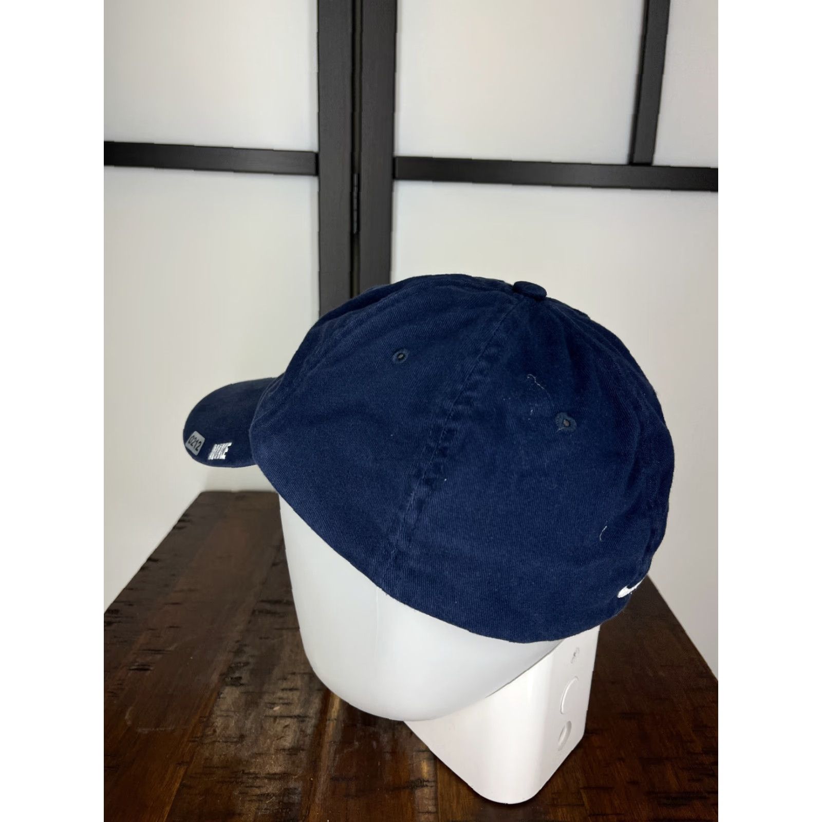 Nike Nike Hat Cap Fitted Adult One Size Blue Swoosh Stretch Cotton Blend Golf Golfer Size ONE SIZE - 5 Thumbnail
