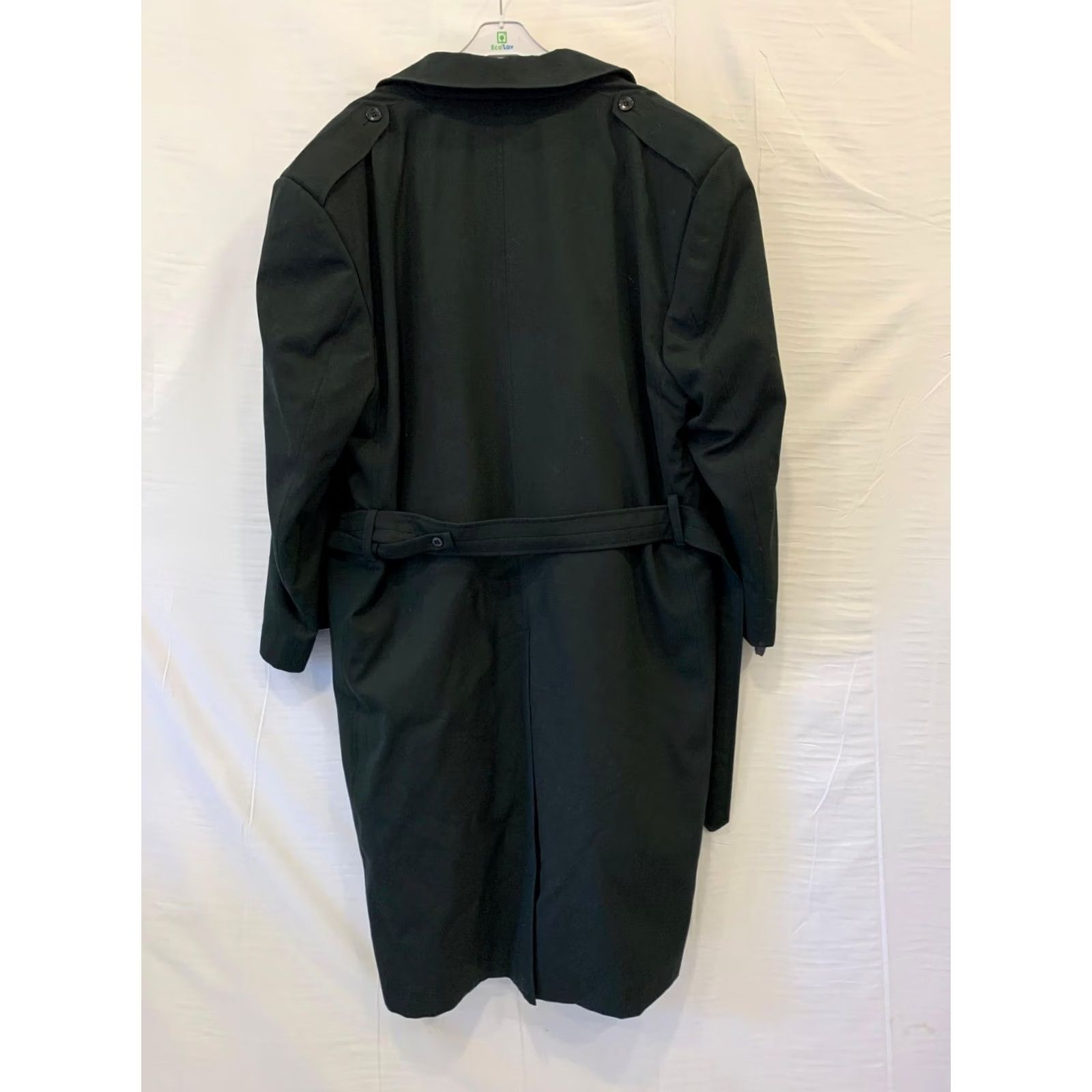 Vintage VINTAGE Mario Master Tailor Ottawa Long Trench Coat Men’s XL Belted Wool Black Size US XL / EU 56 / 4 - 3 Thumbnail