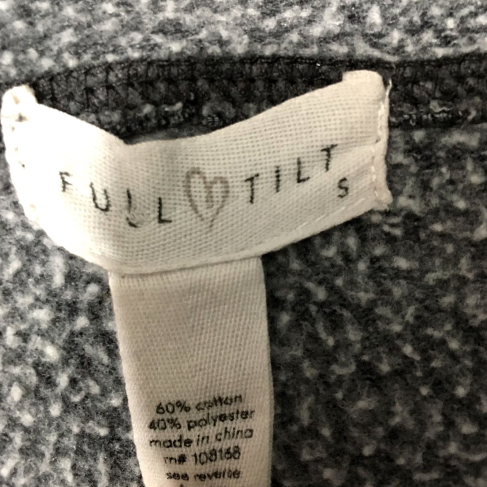 Vintage FULL TILT Hoodie Sweatshirt Womens Small gray v neck closure design Size S / US 4 / IT 40 - 4 Thumbnail