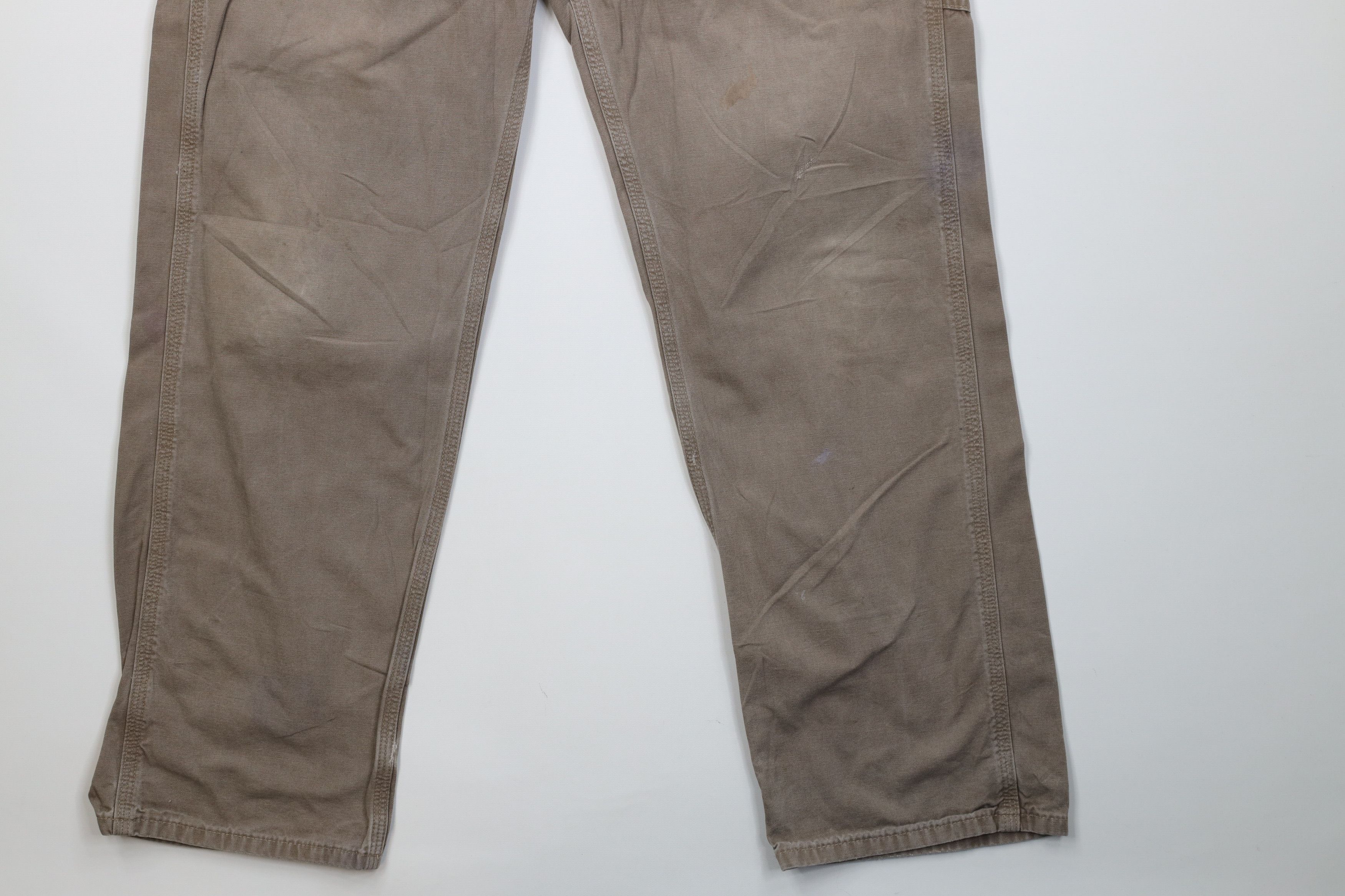 Carhartt Vintage Y2K Carhartt Loose Fit Wide Leg Canvas Pants Beige Size US 34 / EU 50 - 5 Thumbnail