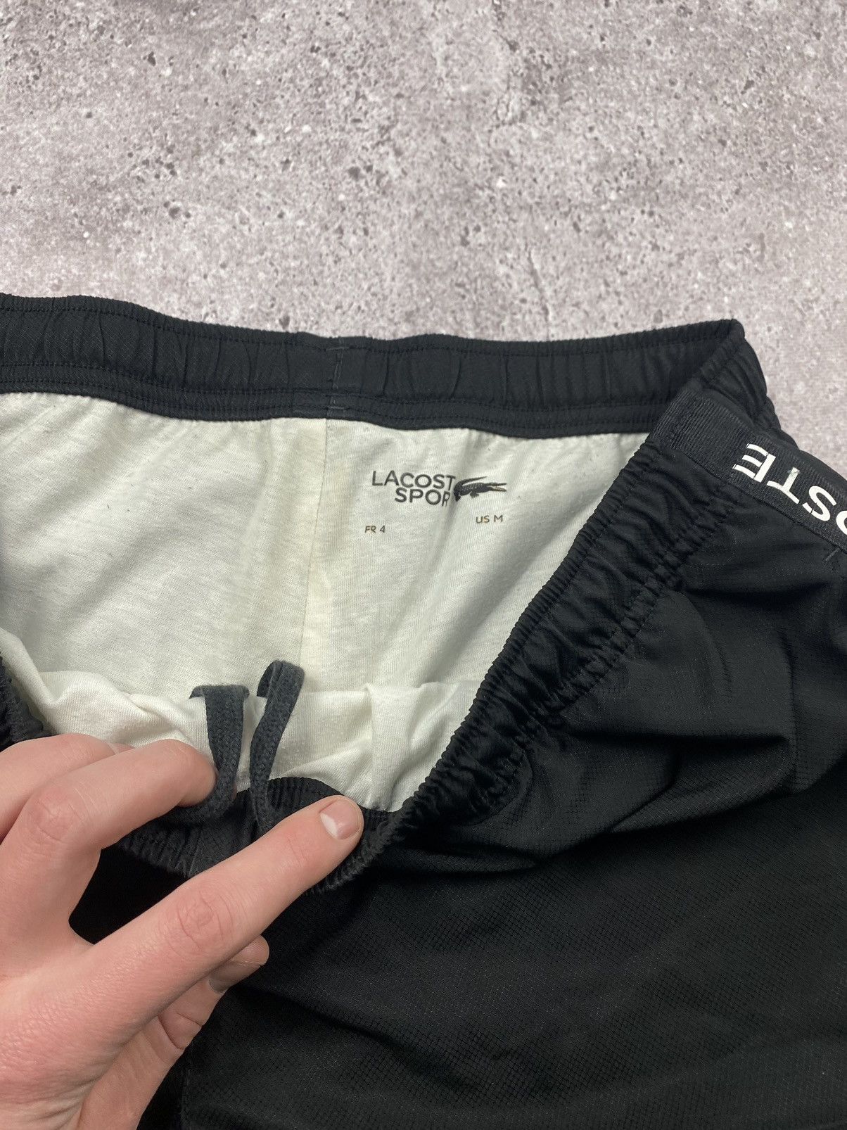 Lacoste × Vintage Vintage Lacoste Drill Track Pants Nylon Y2K Joggers Striped Size US 32 / EU 48 - 9 Thumbnail