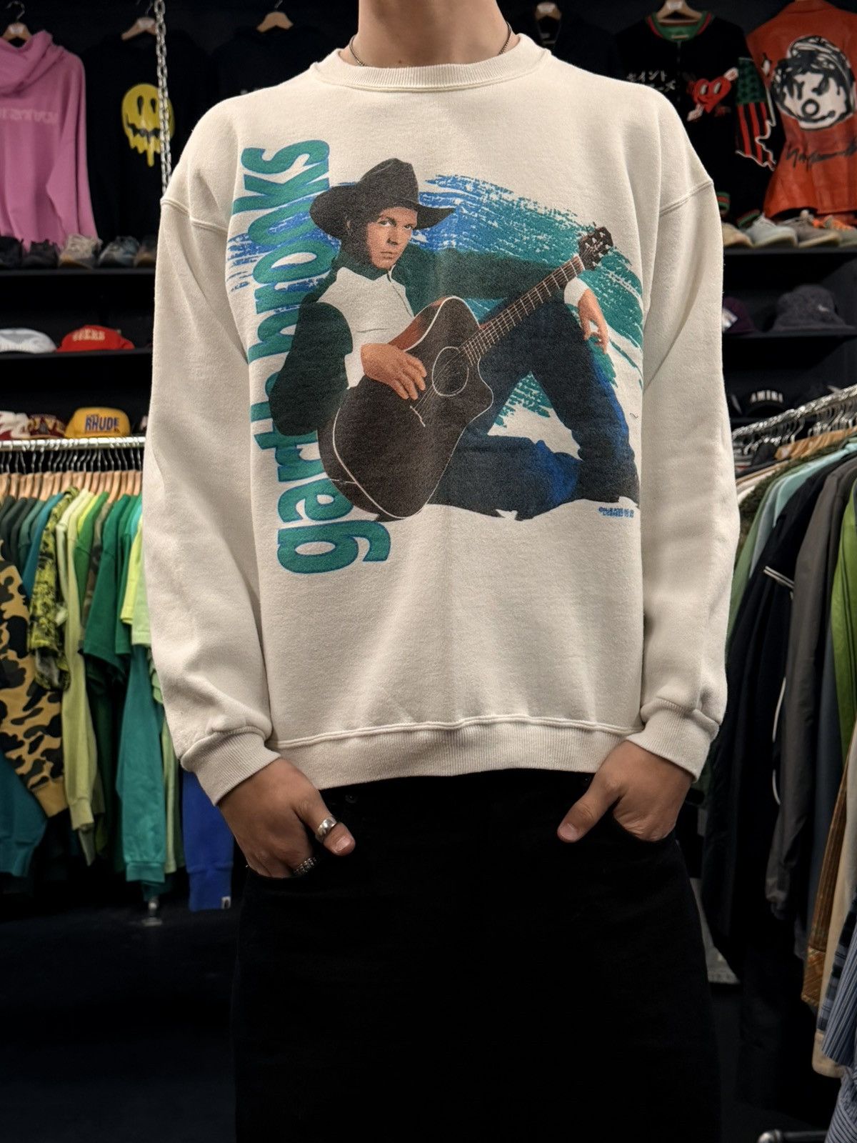 Vintage Vintage garth brooks tee Size US M / EU 48-50 / 2 - 1 Thumbnail