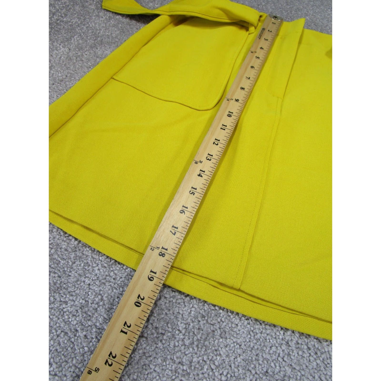 Loft VINTAGE LOFT Skirt Womens 8 Short A-Line Yellow Belted Brand LOFT 8 Yellow Womens Modern Casual Business Party New w Defects Size 30" / US 8 / IT 44 - 3 Thumbnail