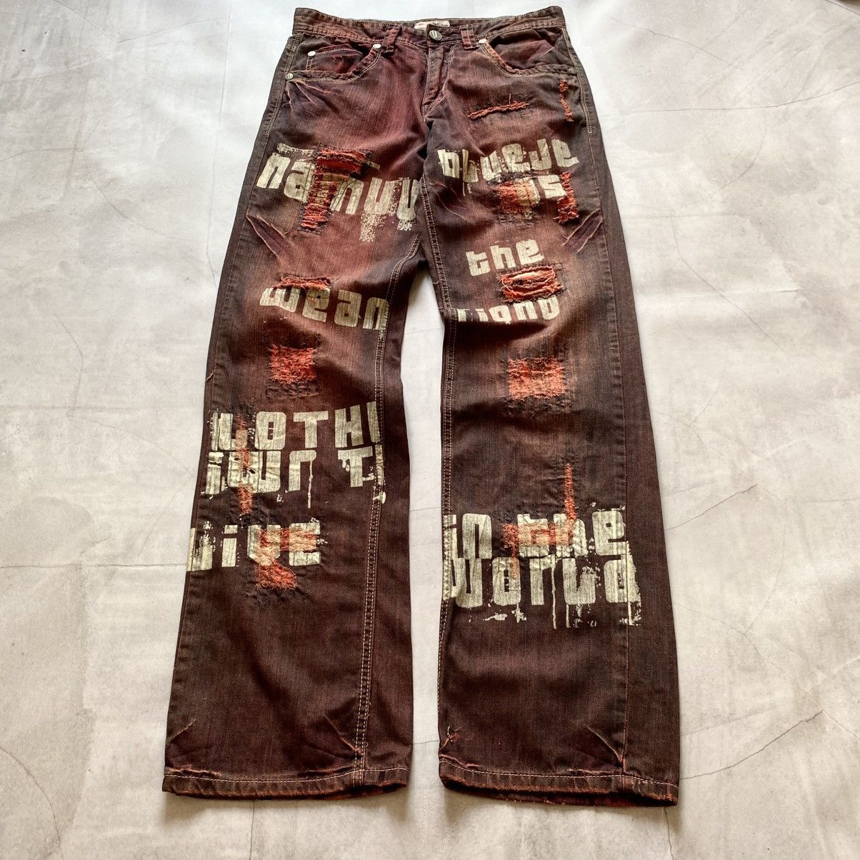 Hysteric Glamour Vintage Japan Washed Faded Jeans If Six Was Nine Kmrii Vibe Size US 33 - 3 Thumbnail