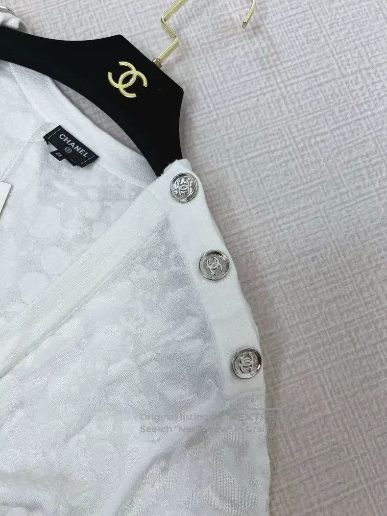 Chanel Chanel Dark pattern silver button dress Size XS / US 0-2 / IT 36-38 - 3 Thumbnail