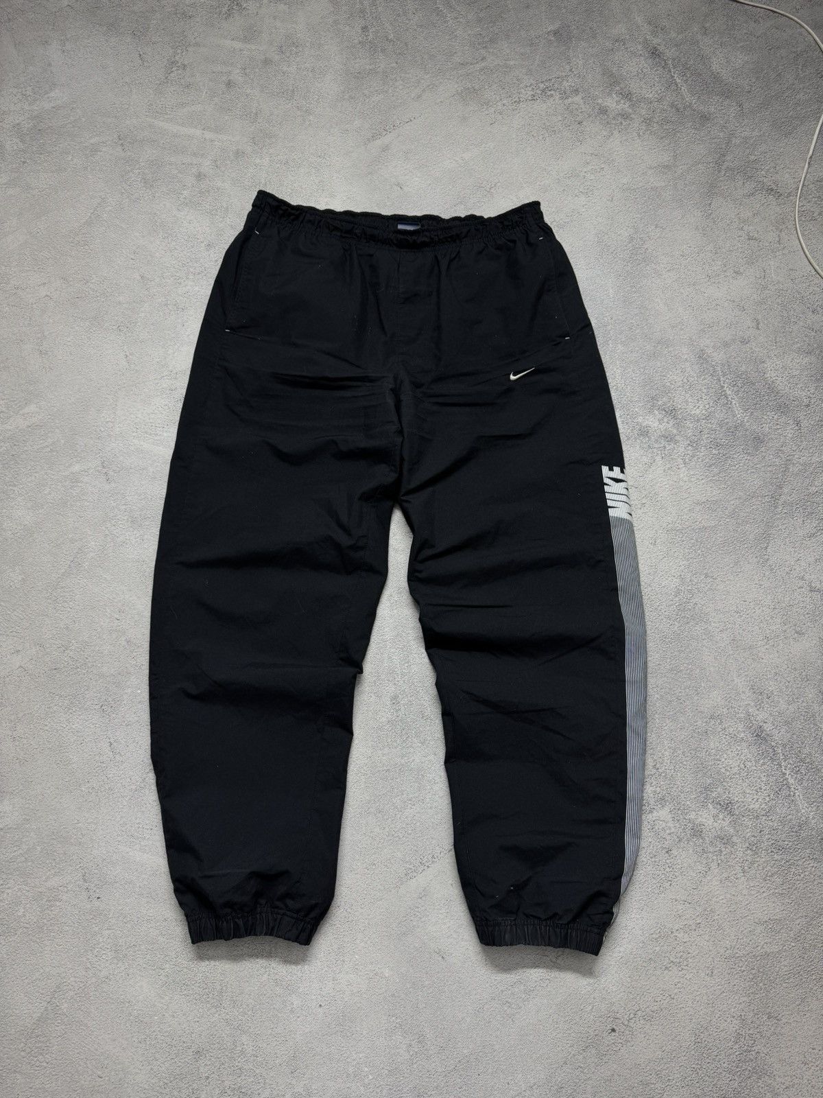 Nike Vintage Y2K Nike Nylon Mini Swoosh Pants 00’s Size US 36 / EU 52 - 3 Thumbnail