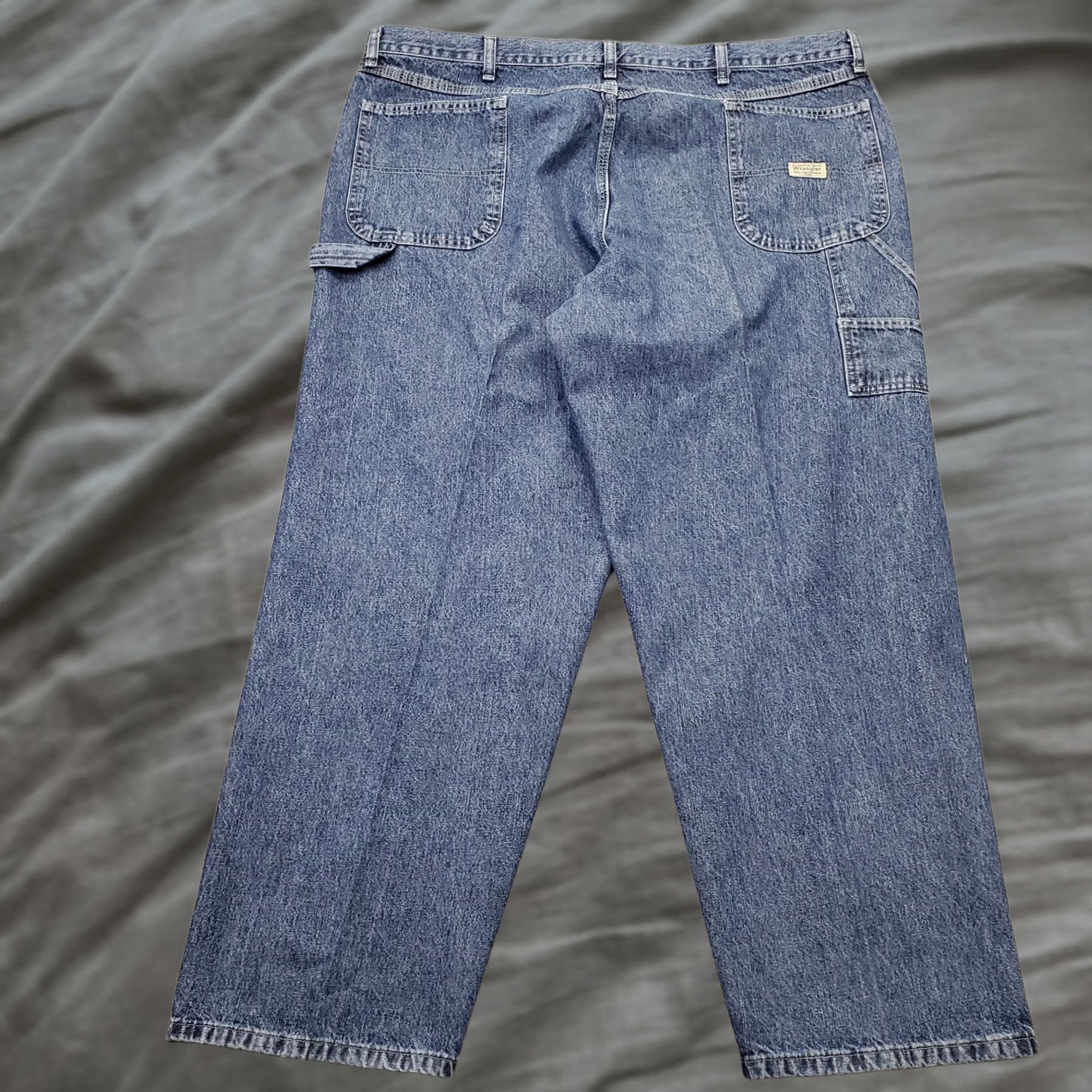 Wrangler Wrangler Mens Jeans Carpenter Denim 44 Blue Pockets Workwear 94LSWDV Size 44 Mens Size US 44 / EU 60 - 1 Thumbnail