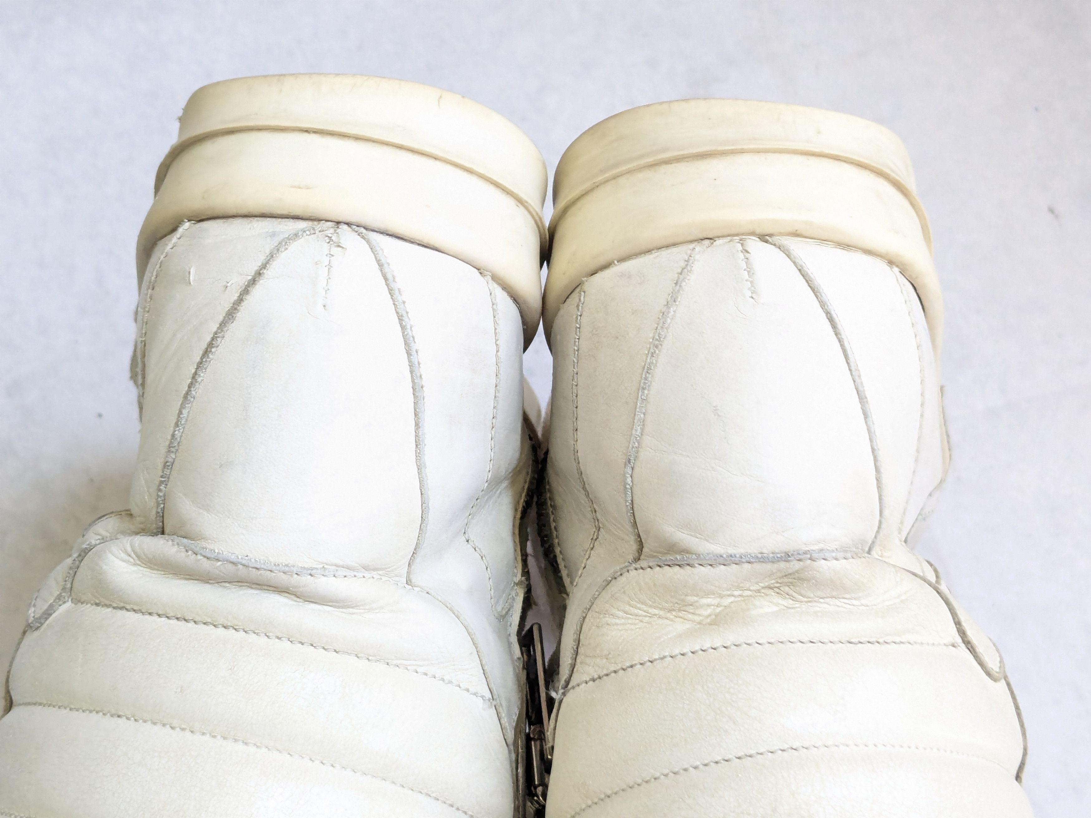 Rick Owens Rick Owens Geobaskets White 9 42 Leather High Tops Size US 9 / EU 42 - 16 Thumbnail