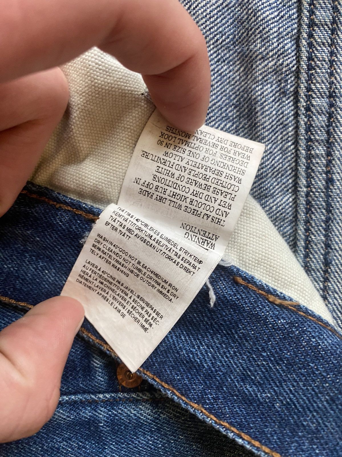 Acne Studios × Vintage Acne Studios Vintage Blue straight denim jeans Size US 34 / EU 50 - 9 Thumbnail