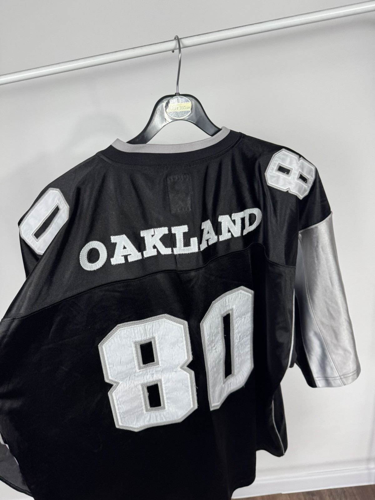 NFL Vintage Oakland Raiders Jersey 80 Black Silver NFL Style 2XL Size US XXL / EU 58 / 5 - 16 Thumbnail